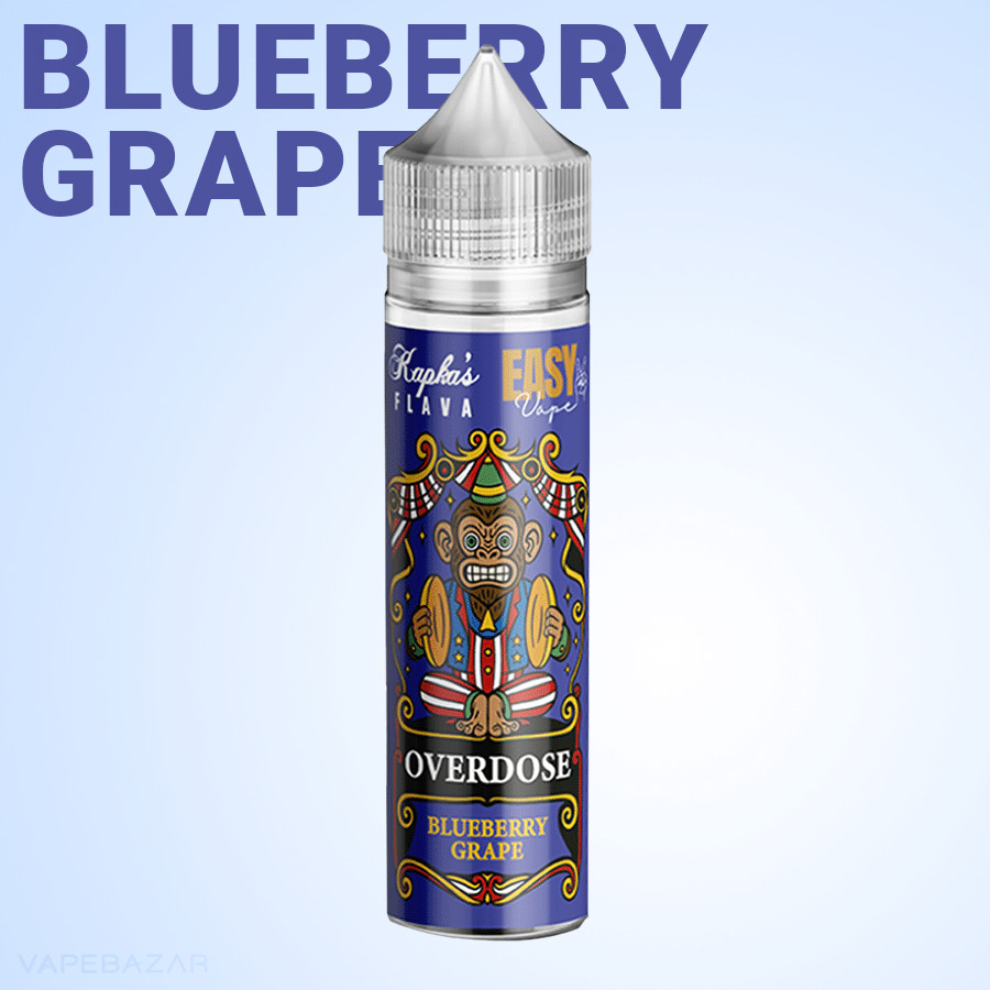 Kapkas Flava Overdose Blueberry Grape Easy Vape 2 | Vapebazar Kapkas Flava X Easy2Vape Longfill - Cactus Apple