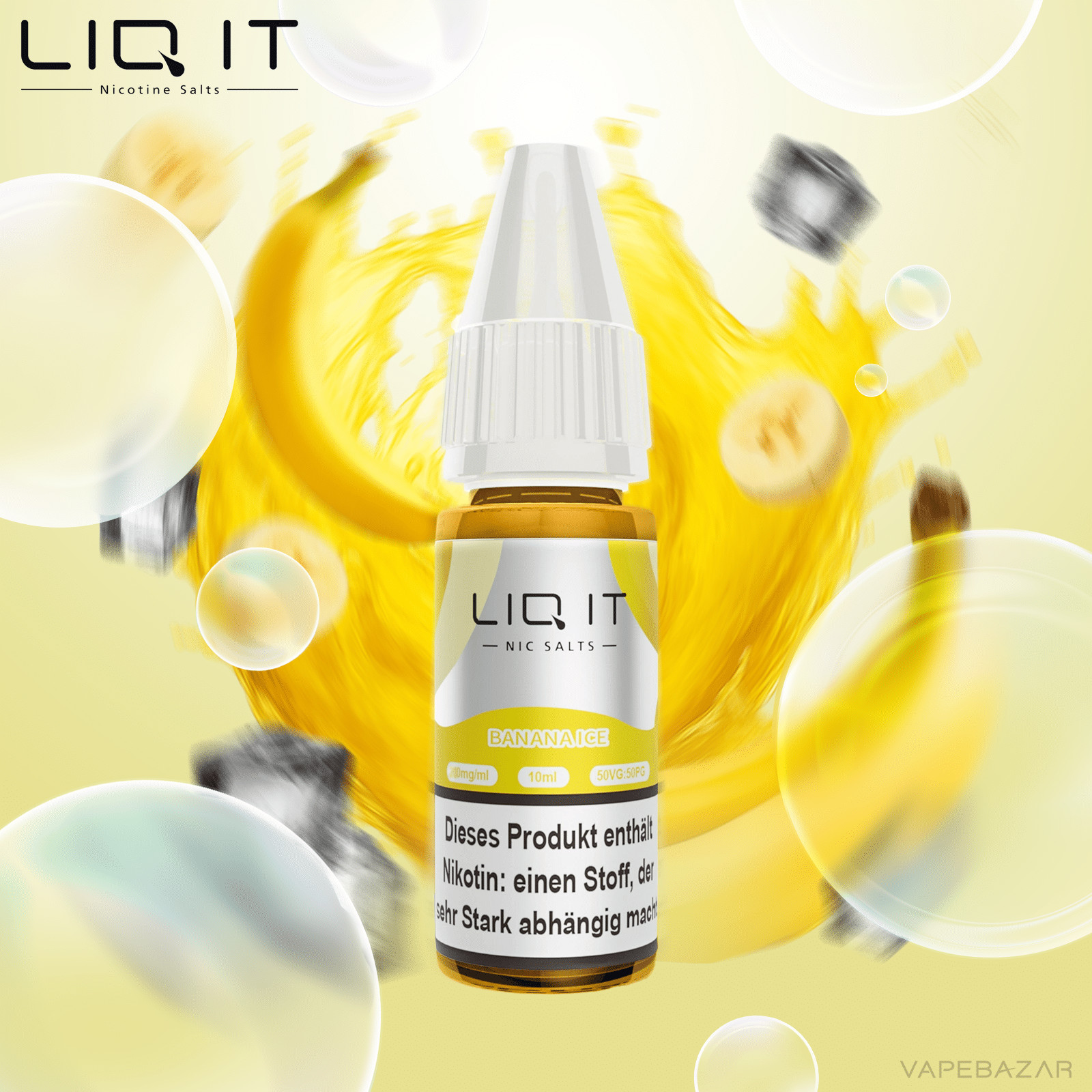 Liq It Liquid Banana Ice | Vapebazar Lovesticks Liq It Liquid Banana Ice