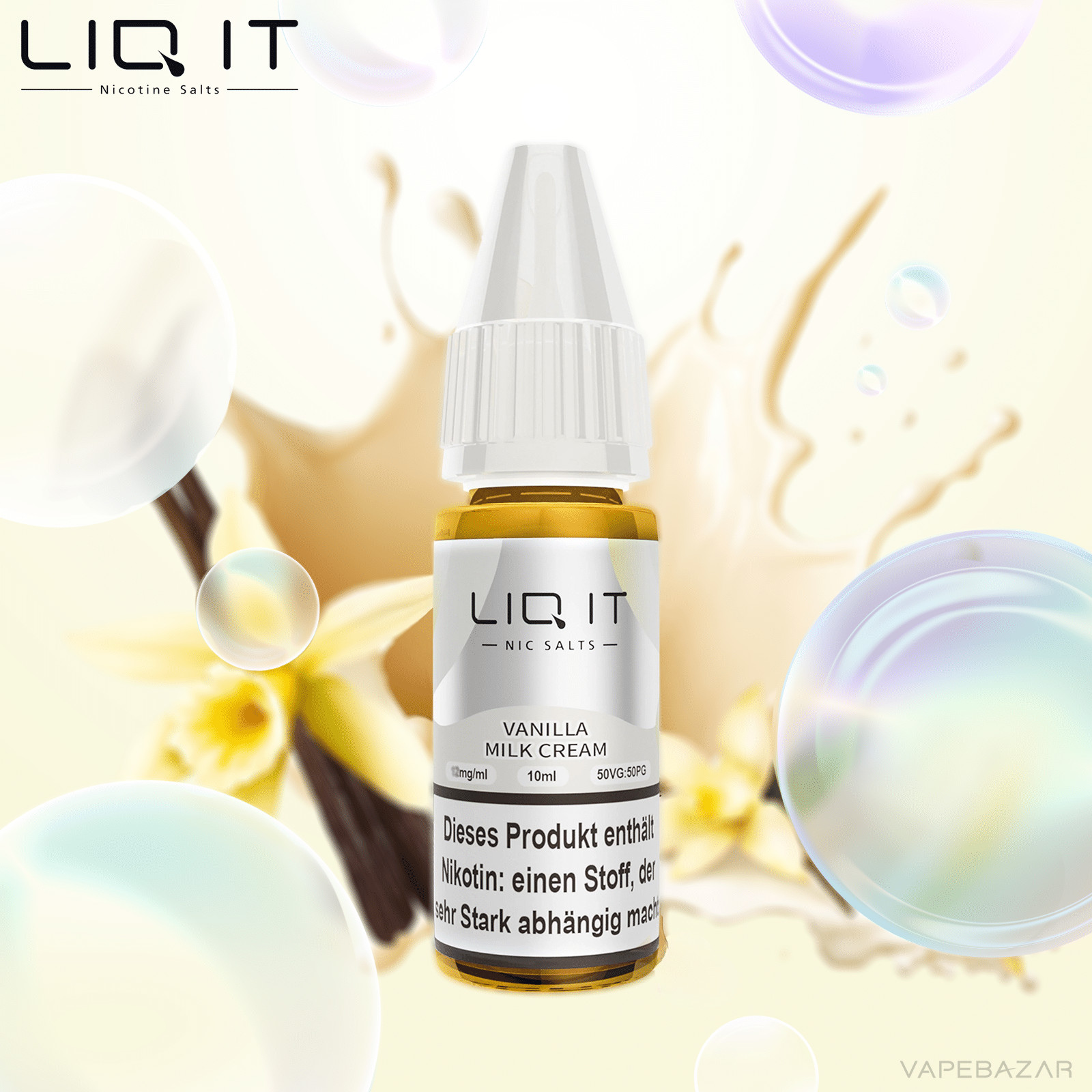 Liq It Liquid Vanillla Milk Cream | Vapebazar Lovesticks Liq It Liquid Vanillla Milk Cream