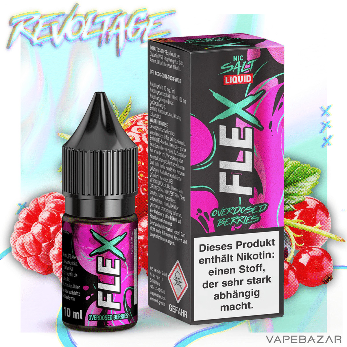 Revoltage Flex Overdosed Berries | Vapebazar Revoltage Flex Overdosed Berries