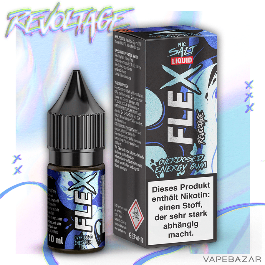 Revoltage Flex Overdosed Energy Gum 2 | Vapebazar Revoltage Flex - Overdosed Energy Gum
