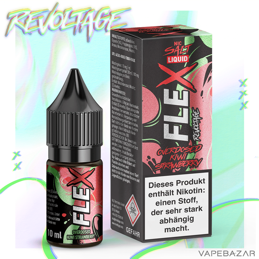 Revoltage Flex Overdosed Kiwi Strawberry 2 | Vapebazar Revoltage Flex - Overdosed Kiwi Strawberry