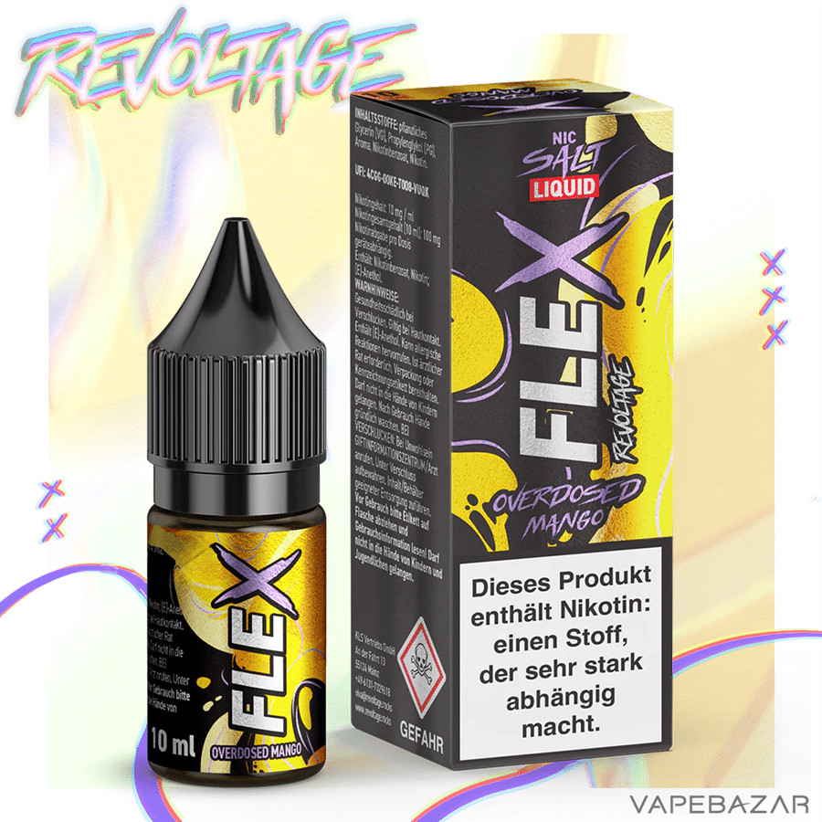Revoltage Flex Overdosed Mango 2 | Vapebazar Revoltage Flex - Overdosed Mango – Bild 2