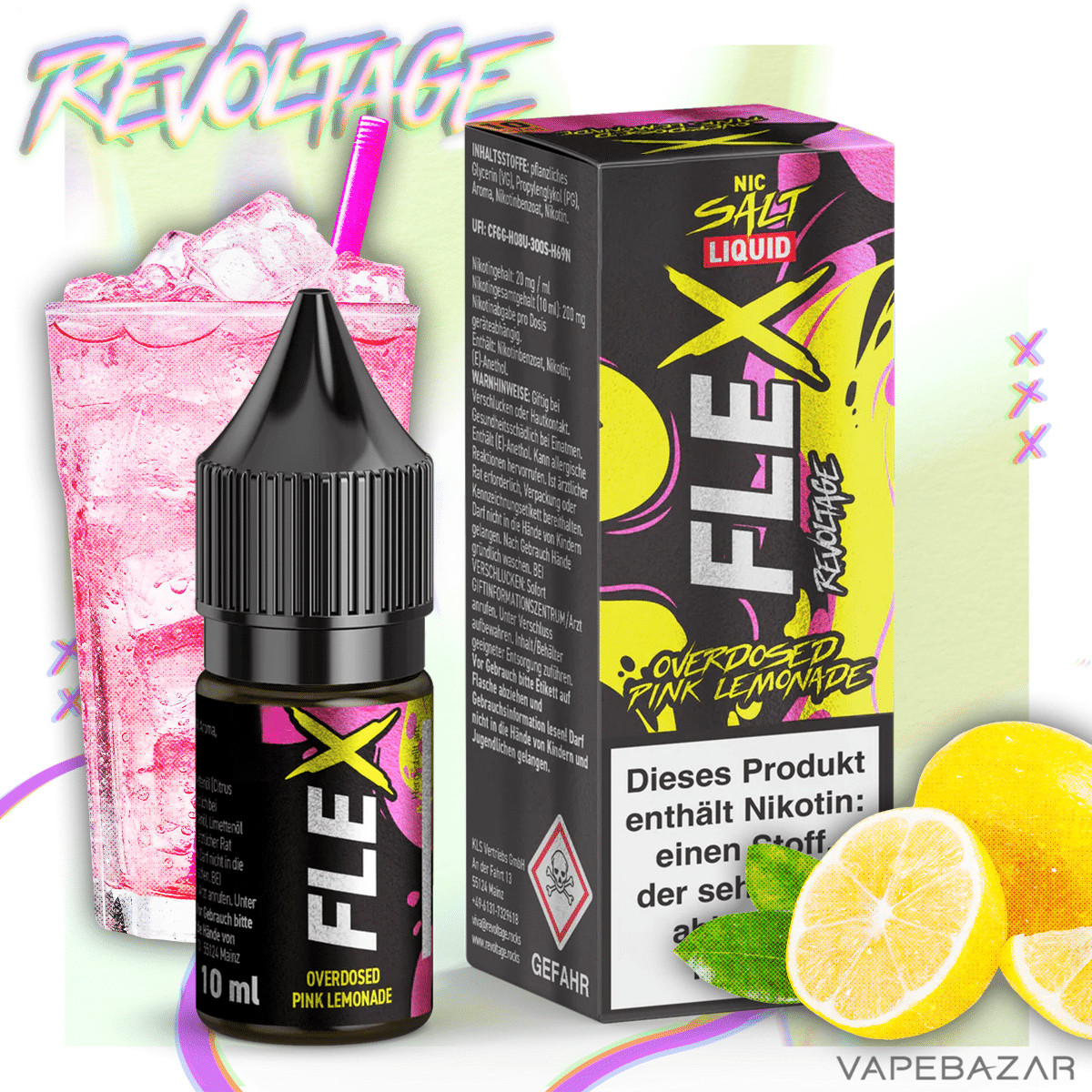 Revoltage Flex Overdosed Pink Lemonade | Vapebazar Revoltage Flex Overdosed Pink Lemonade
