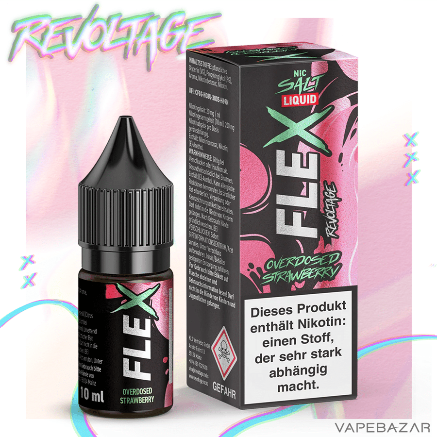 Revoltage Flex Overdosed Strawberry 2 | Vapebazar Revoltage Flex - Overdosed Strawberry