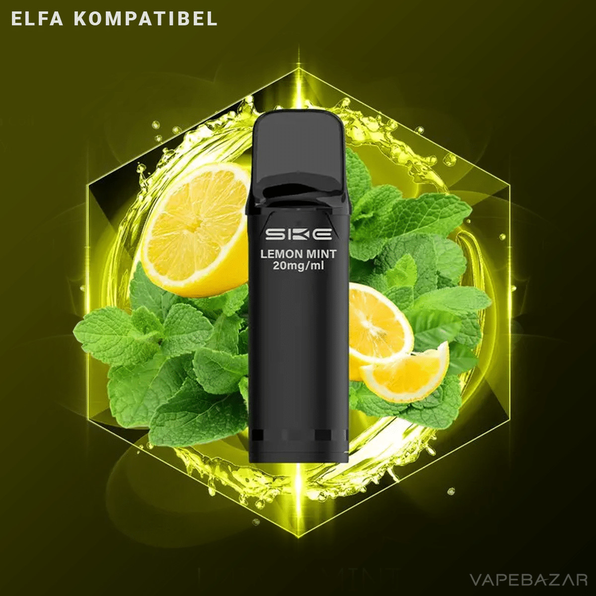SKE CRYSTAL Pro 800 Lemon Mint | Vapebazar Ske Crystal Pro 800 - Lemon Mint