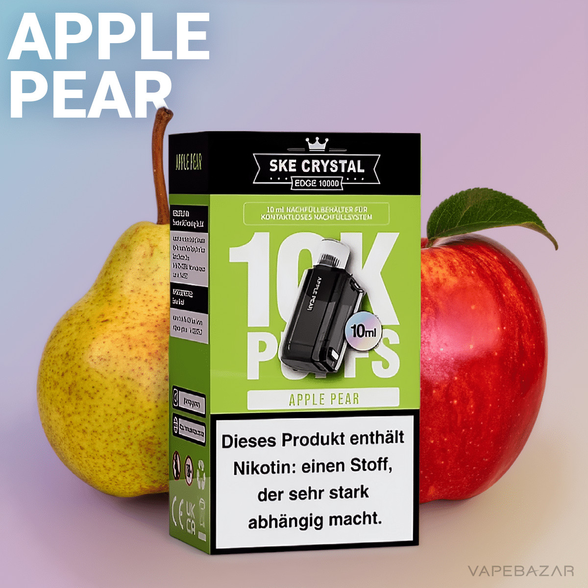 SKE Crystal Edge 10k Apple Pear | Vapebazar Ske Crystal Edge 10K Apple Pear