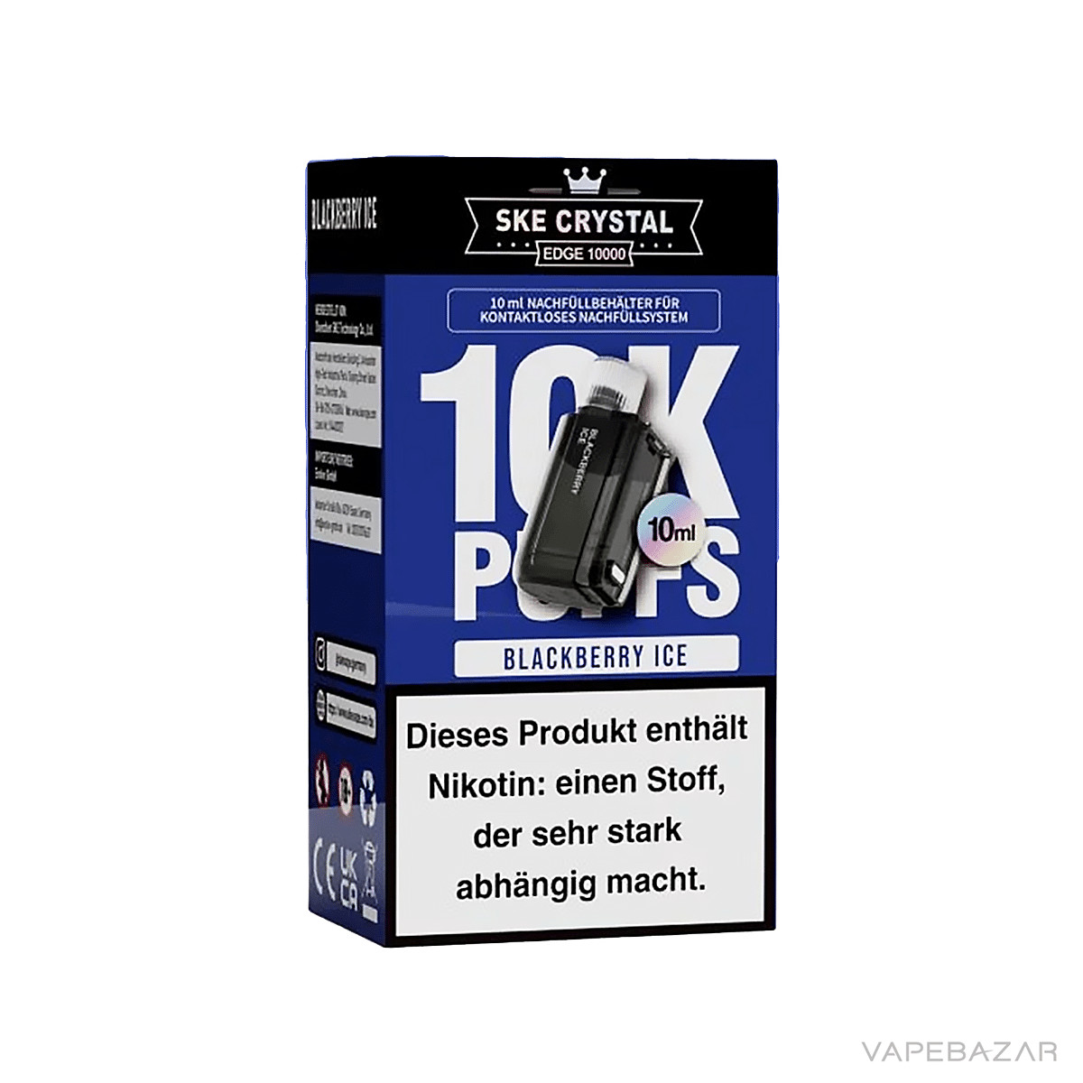 SKE Crystal Edge 10k Blackberry Ice 3 | Vapebazar Ske Crystal Edge 10K - Blackberry Ice – Bild 3