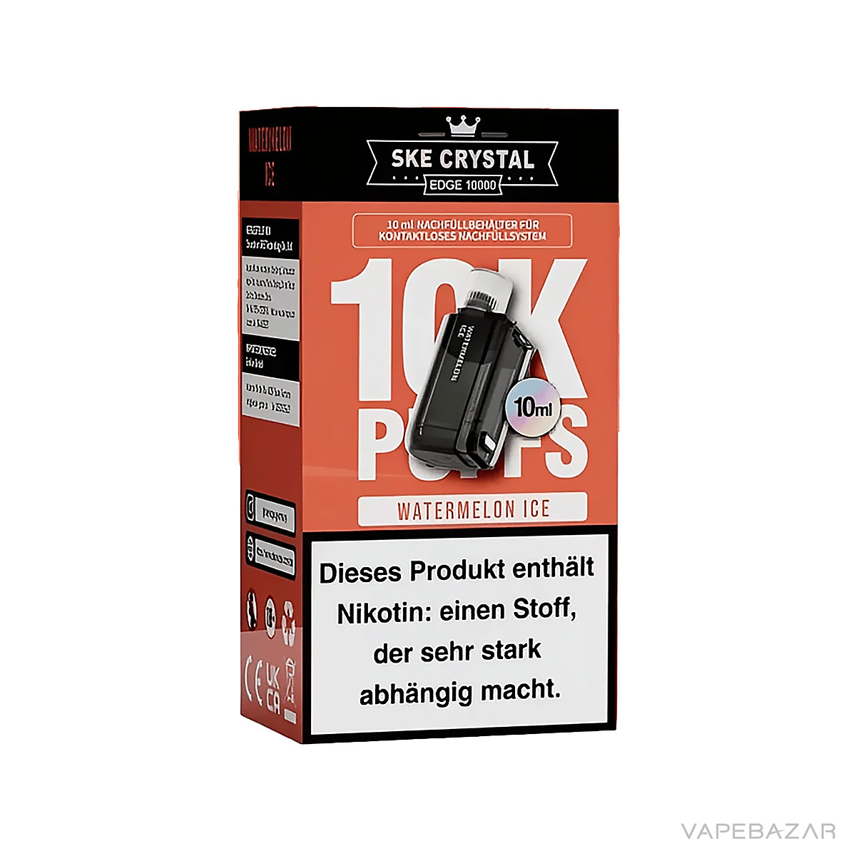 SKE Crystal Edge 10k Watermelon Ice 3 | Vapebazar Ske Crystal Edge 10K - Watermelon Ice