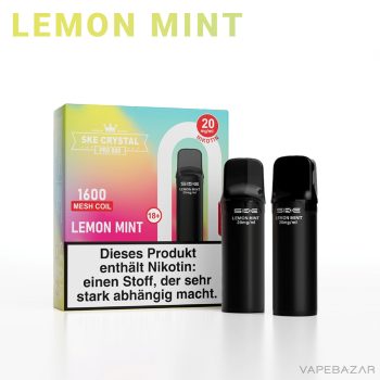 SKE Crystal 800 Pro Pods - Lemon Mint (2er Pack)