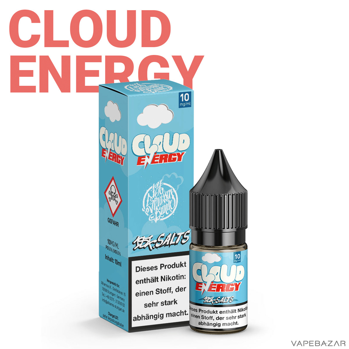 187 Salts Cloud Energy 2 | Vapebazar 187 Salt Liquid - Blue Devil