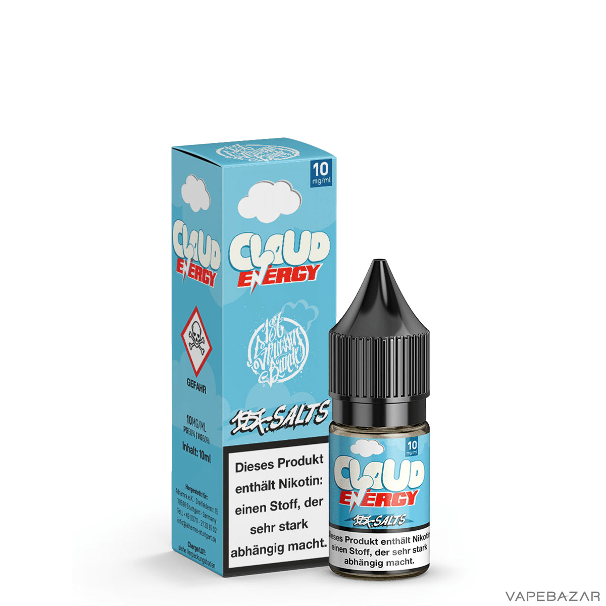 187 Salts Cloud Energy 3 | Vapebazar 187 Salt Liquid - Blue Devil