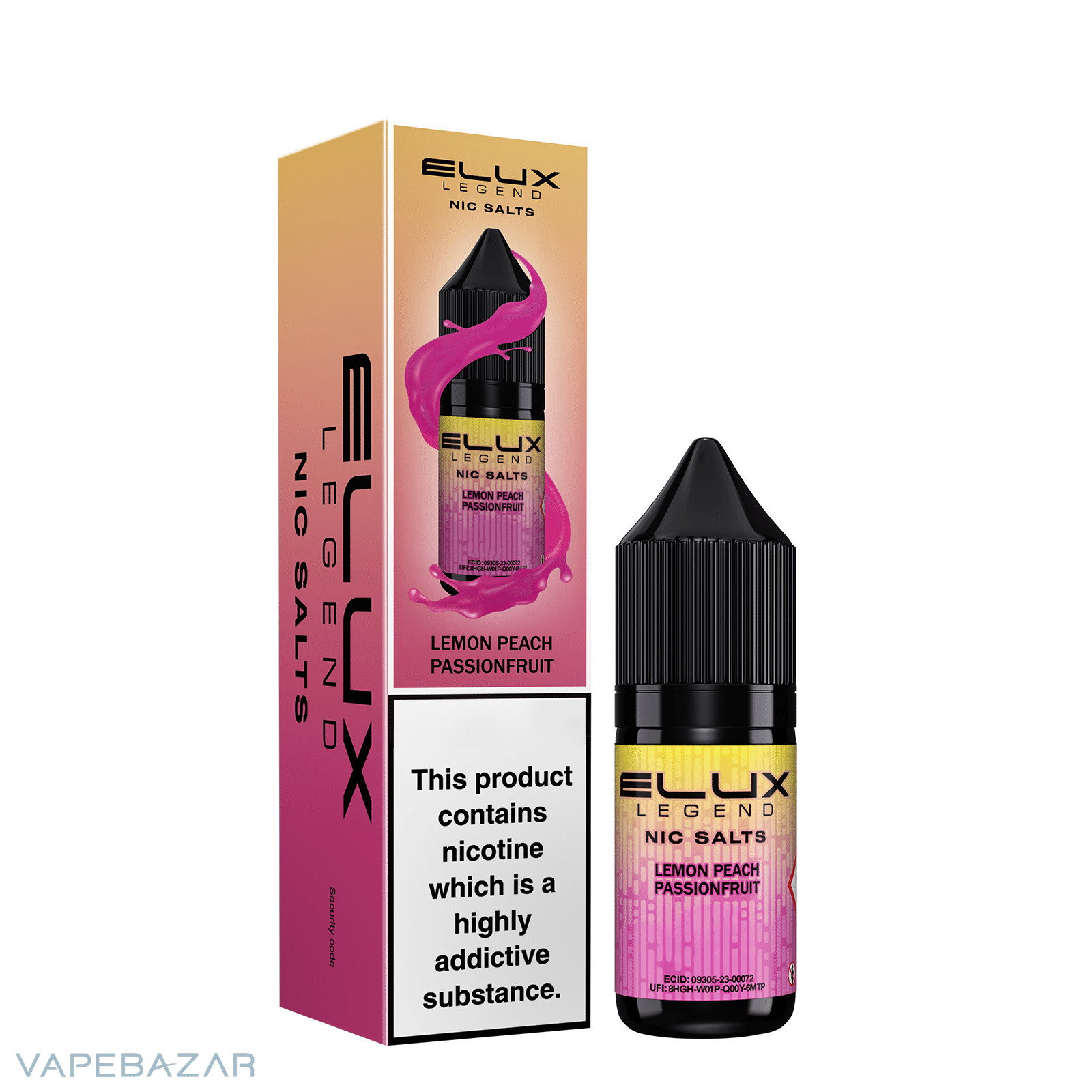 ELUX LEGEND NIC SALTS Lemon Peach Passionfruit 3 | Vapebazar Elux Legend Nic Salts - Lemon Peach Passionfruit
