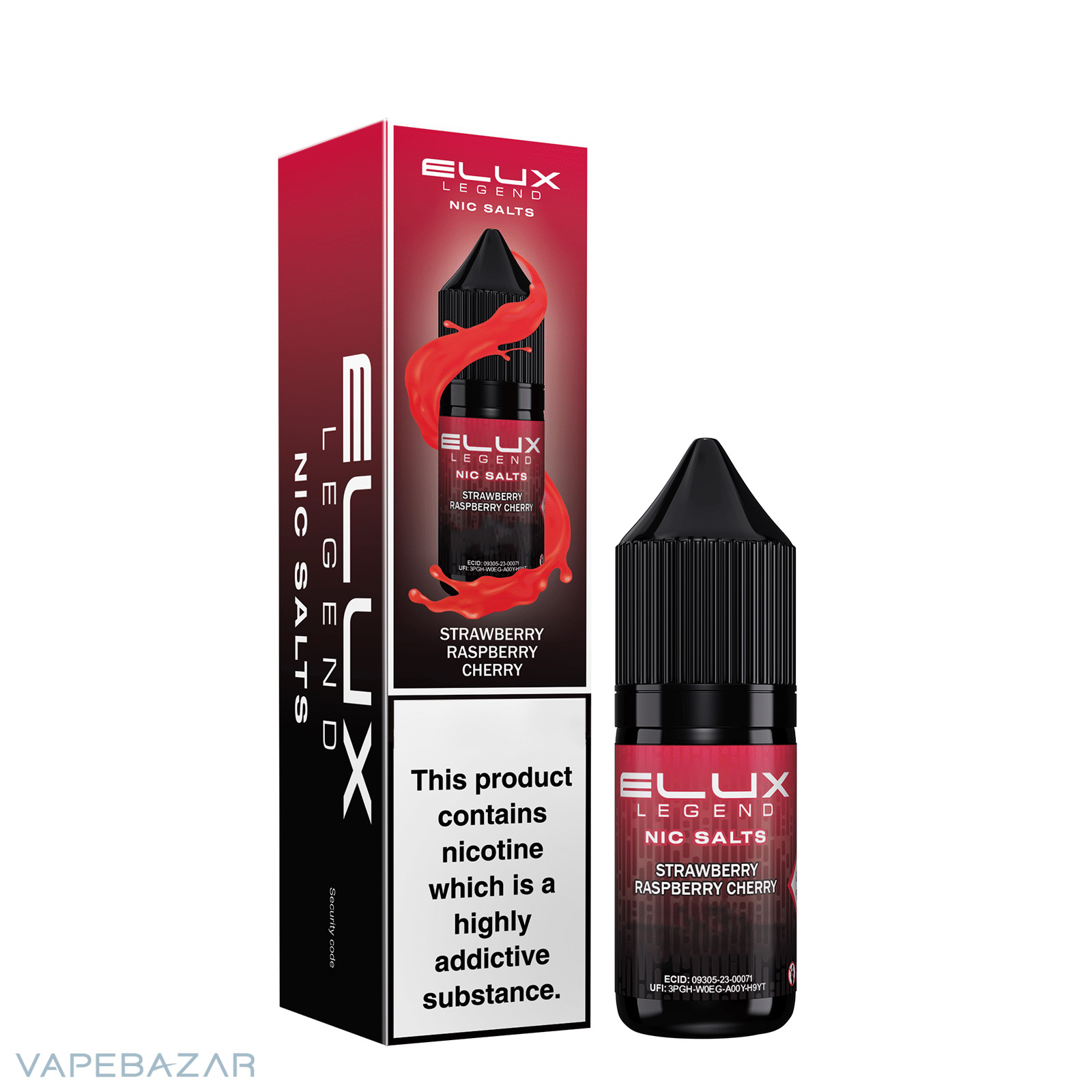 ELUX LEGEND NIC SALTS Strawberry Raspberry Cherry 3 | Vapebazar Elux Legend Nic Salts - Strawberry Raspberry Cherry