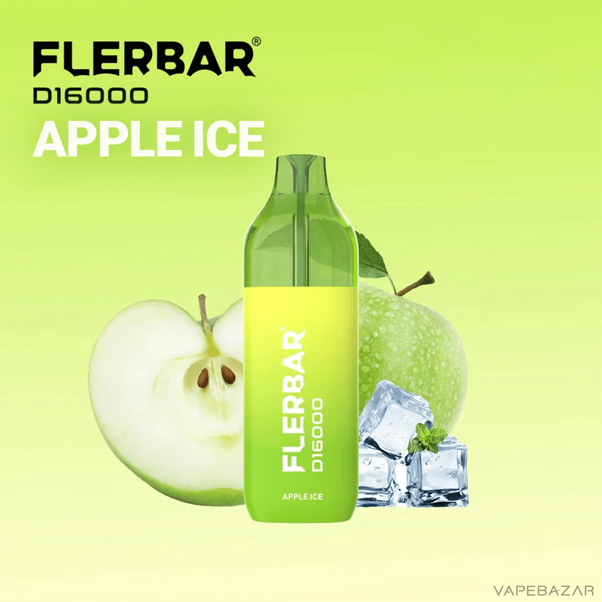 Flerbar D16000 Apple Ice 2 | Vapebazar Flerbar D16000 Apple Ice-2