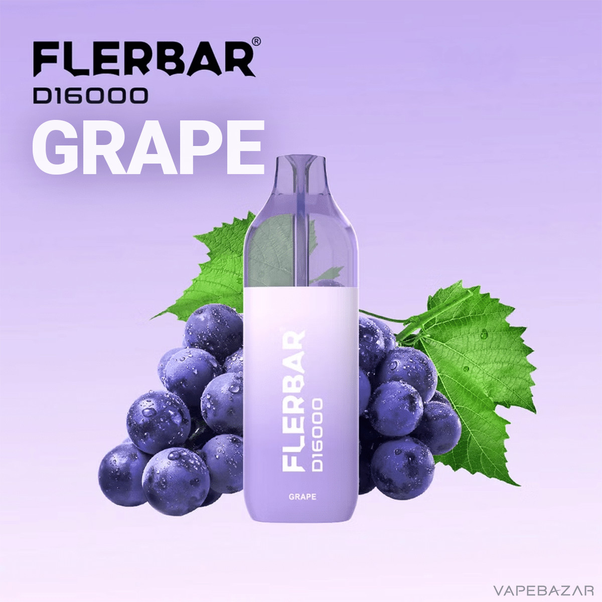 Flerbar D16000 Grape 2 | Vapebazar Flerbar D16000 Grape-2