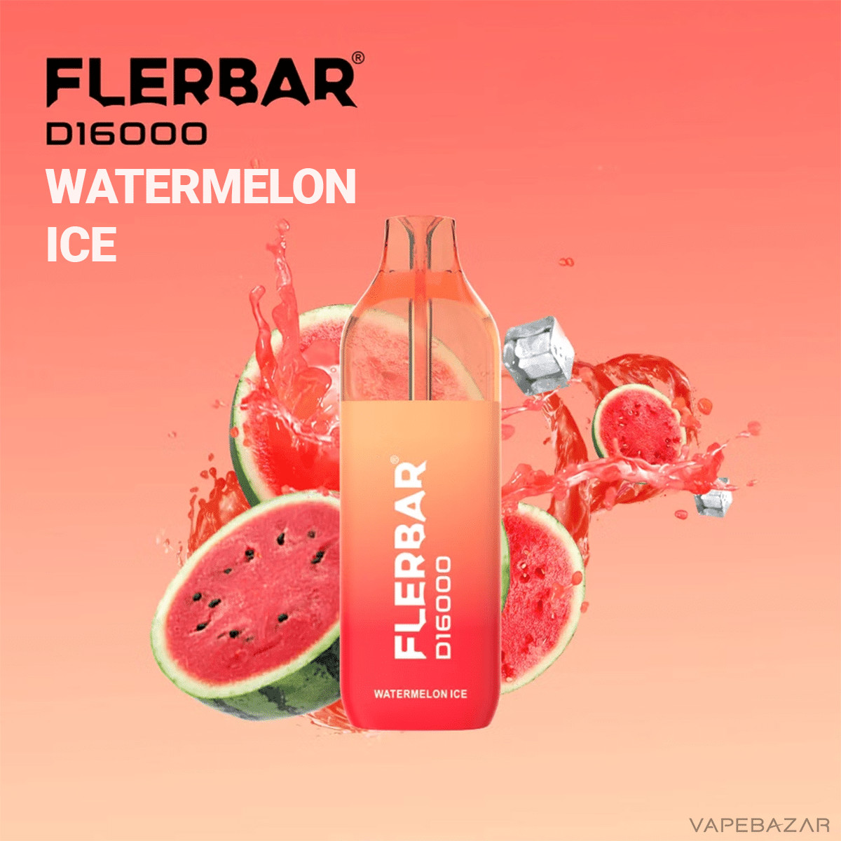 Flerbar D16000 Watermelon Ice 2 | Vapebazar Flerbar D16000 Watermelon Ice-2
