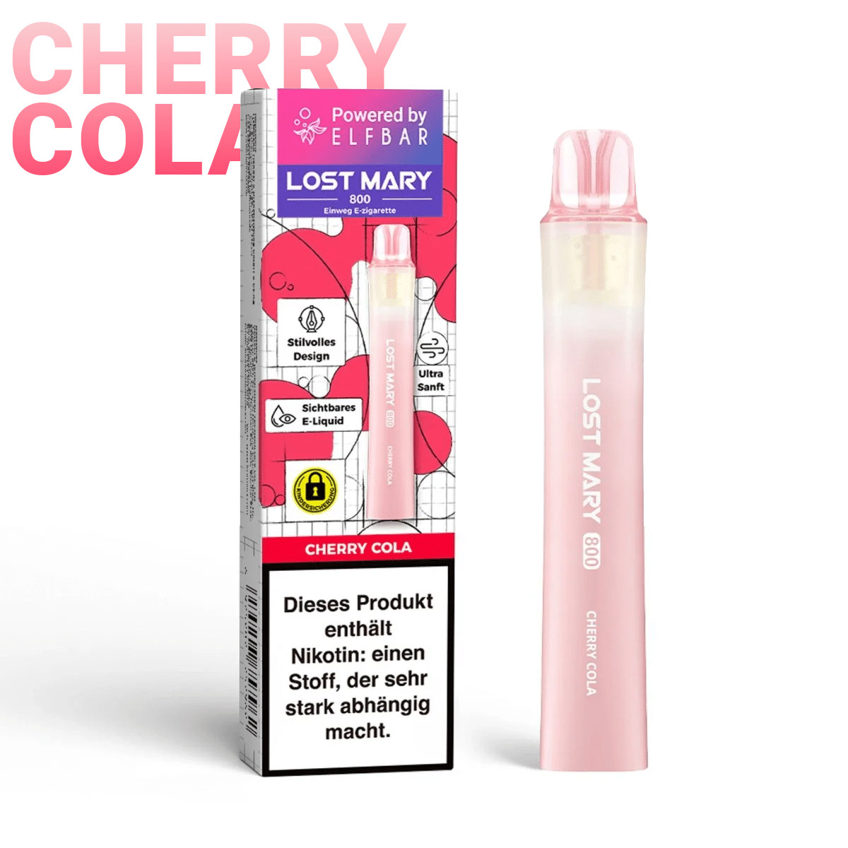 Lost Mary 800 Cherry Cola 1 | Vapebazar Elfbar Lost Mary 800 - Apple Peach
