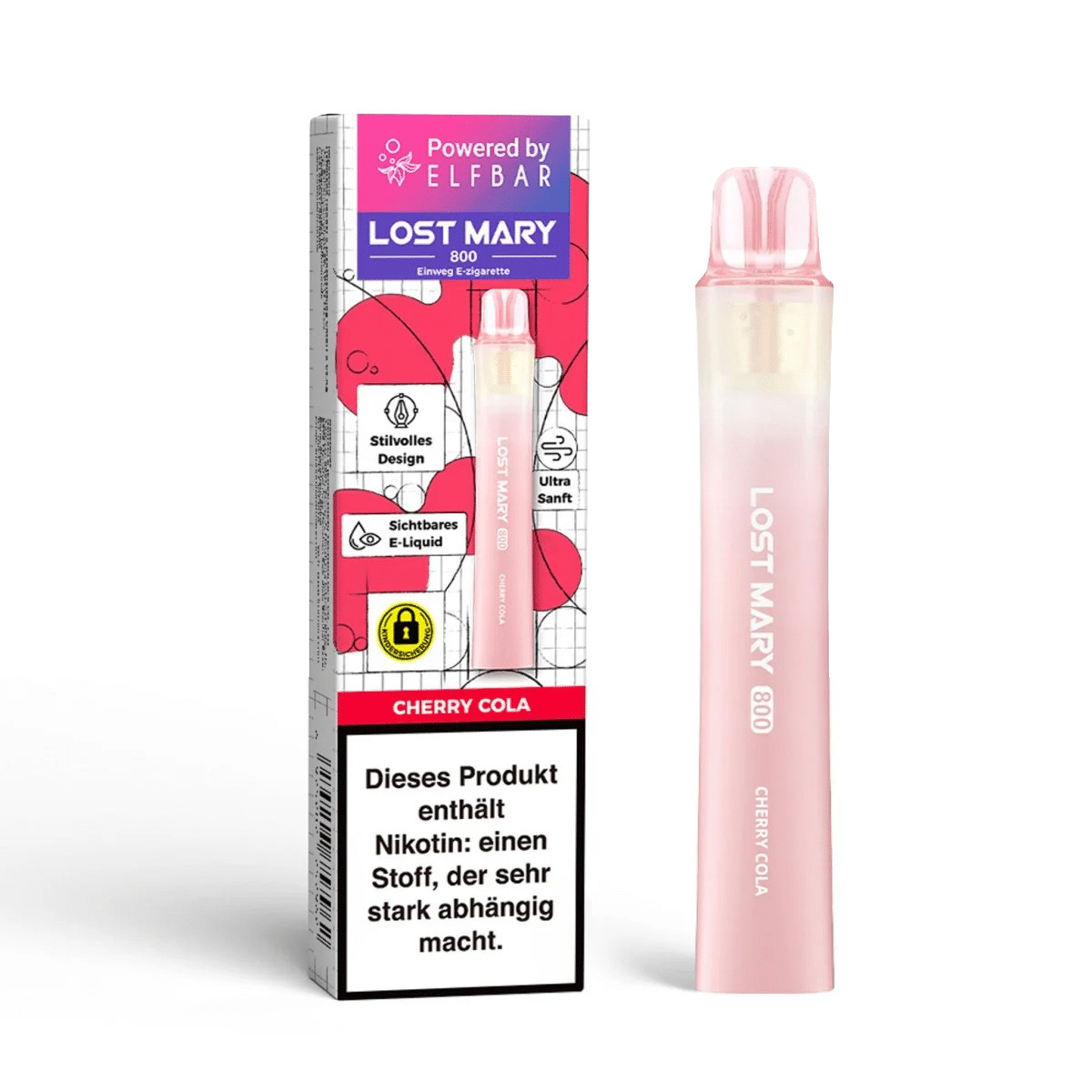 Lost Mary 800 Cherry Cola | Vapebazar Elfbar Lost Mary 800 - Apple Peach