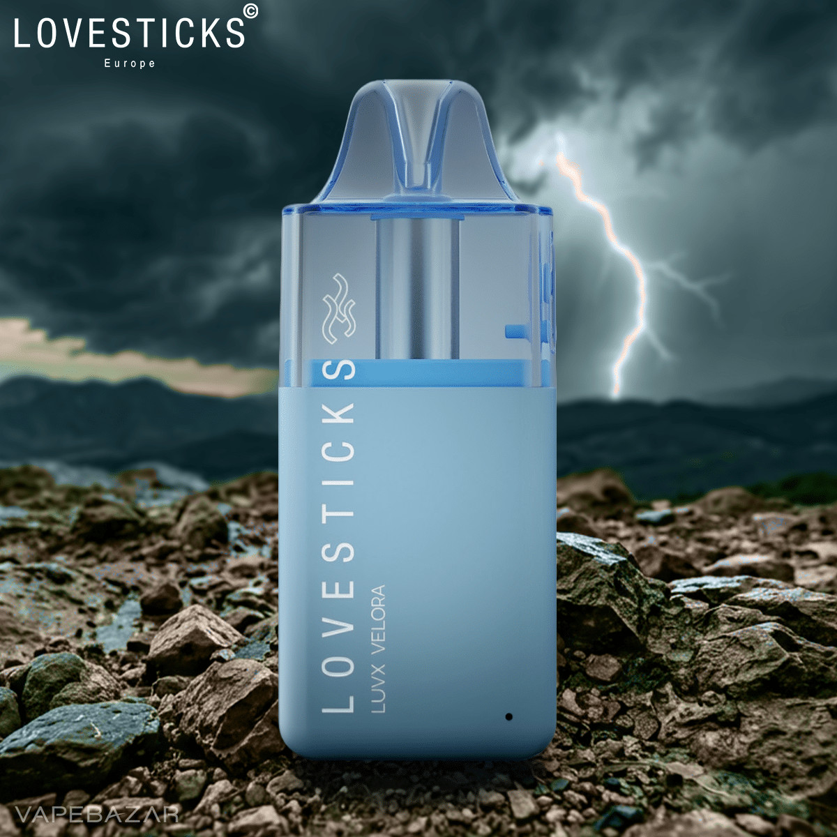 Lovesticks Lux Velora Pod Kit Blue | Vapebazar Lovesticks Lux Velora Pod Kit Blue