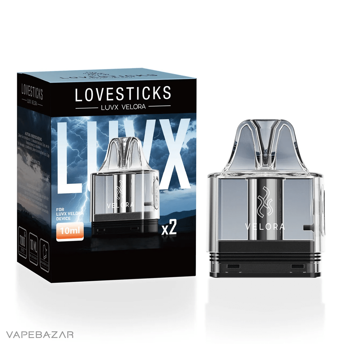Pod | Vapebazar Lovestick Luvx Velora - Pod Kit - Black