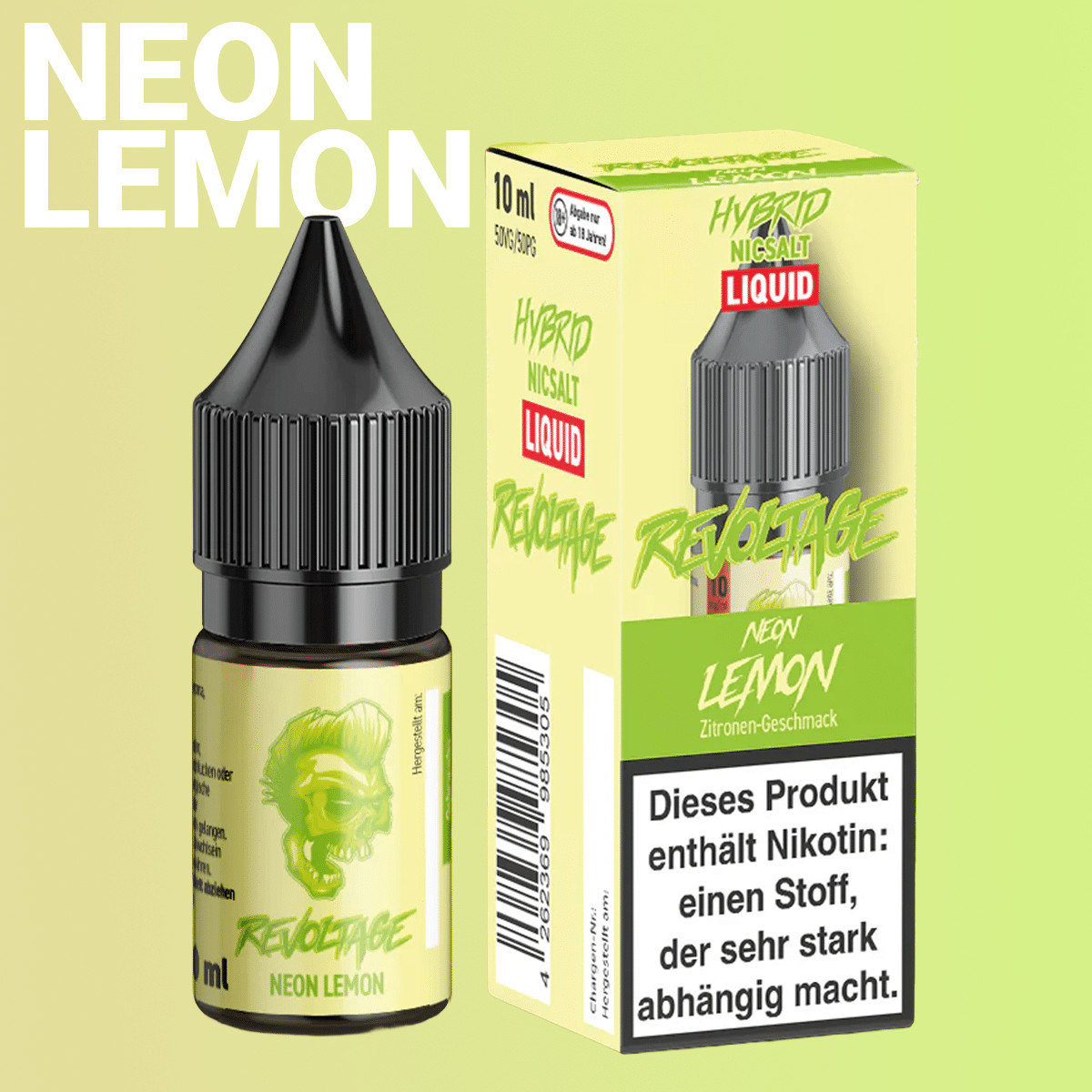 Revoltage Hybrid NicSalt Liquid Revoltage NicSalt Neon Lemon Neu 2 | Vapebazar Revoltage Hybrid Nicsalt Liquid - Neon Lemon