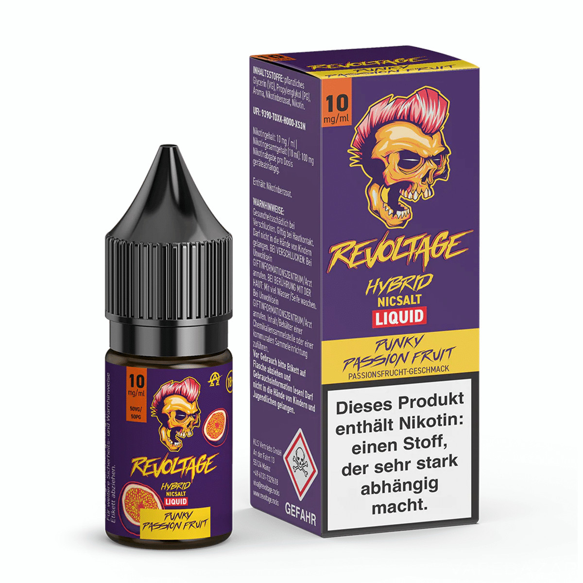 Revoltage Hybrid NicSalt Liquid Revoltage NicSalt Punky Passion Fruit 3 | Vapebazar Revoltage Hybrid Nicsalt Liquid - Punky Passion Fruit