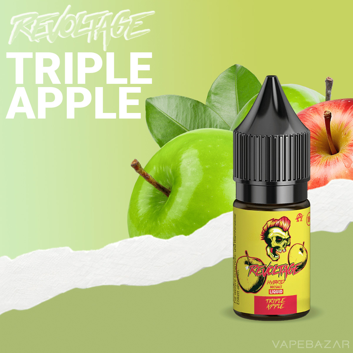 Revoltage Hybrid NicSalt Liquid Revoltage NicSalt Triple Apple | Vapebazar Revoltage Hybrid Nicsalt Liquid Revoltage Nicsalt - Triple Apple