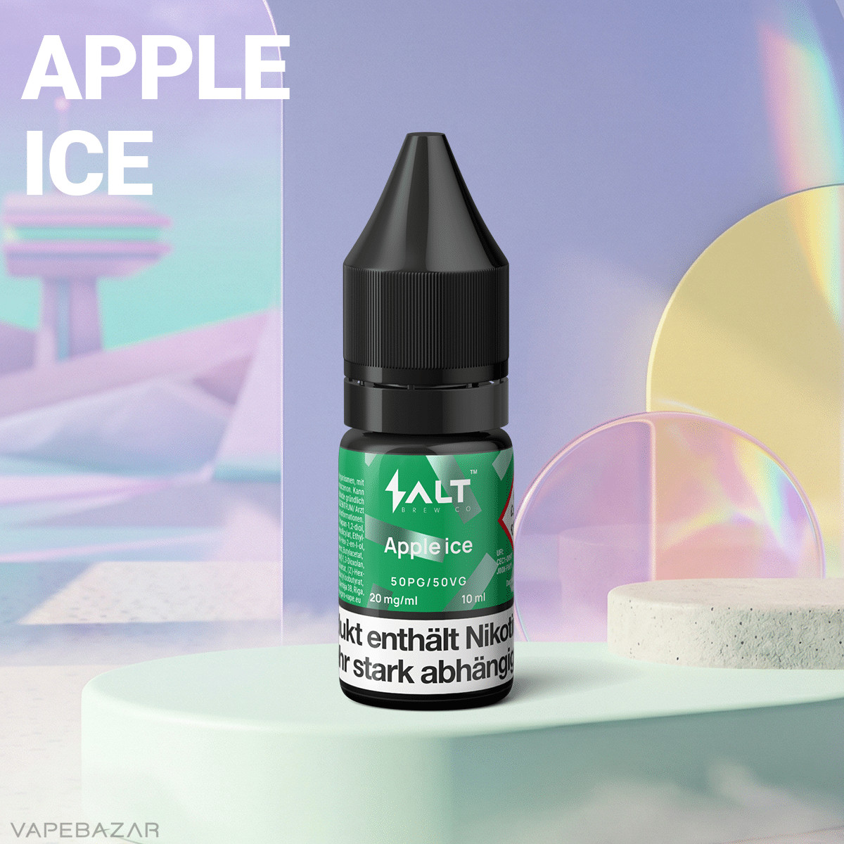 Salt Brew Co Liquid Apple Ice2 | Vapebazar Salt Liquid - Apple Ice