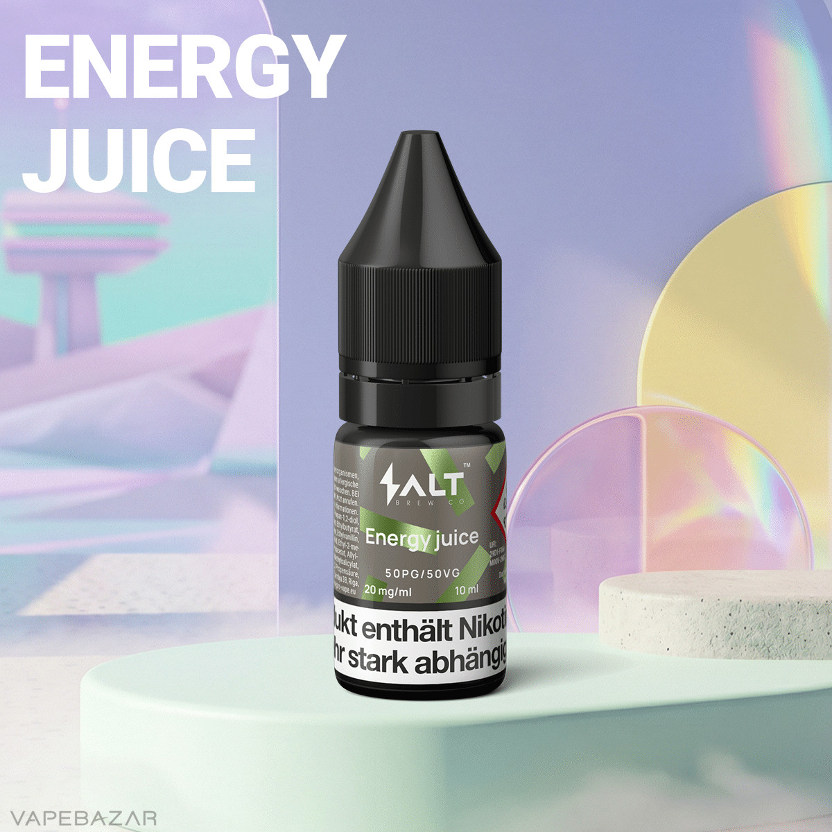 Salt Brew Co Liquid Energy Juice2 | Vapebazar Salt Liquid - Apple Ice