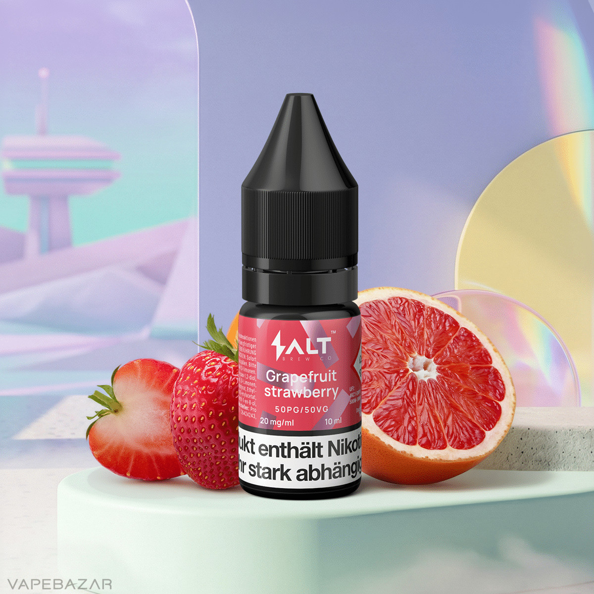 Salt Brew Co Liquid Grapefruit Strawberrysalt liquid | Vapebazar Salt Brew Co Liquid - Grapefruit Strawberry Salt Liquid_