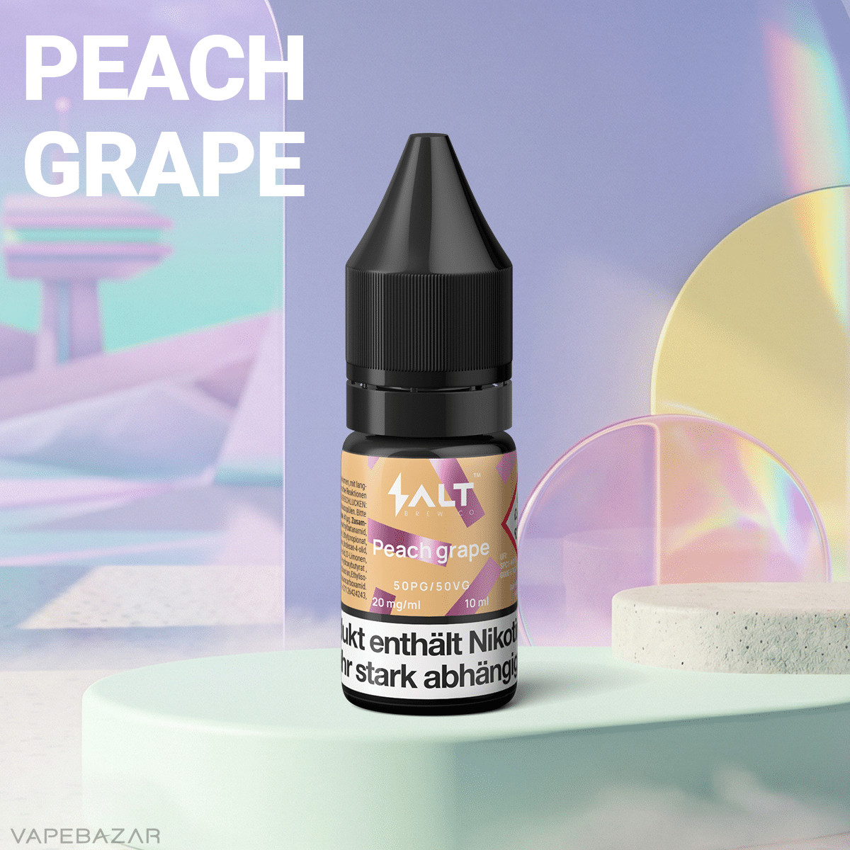Salt Brew Co Liquid Peach Grape2 | Vapebazar Salt Liquid - Apple Ice