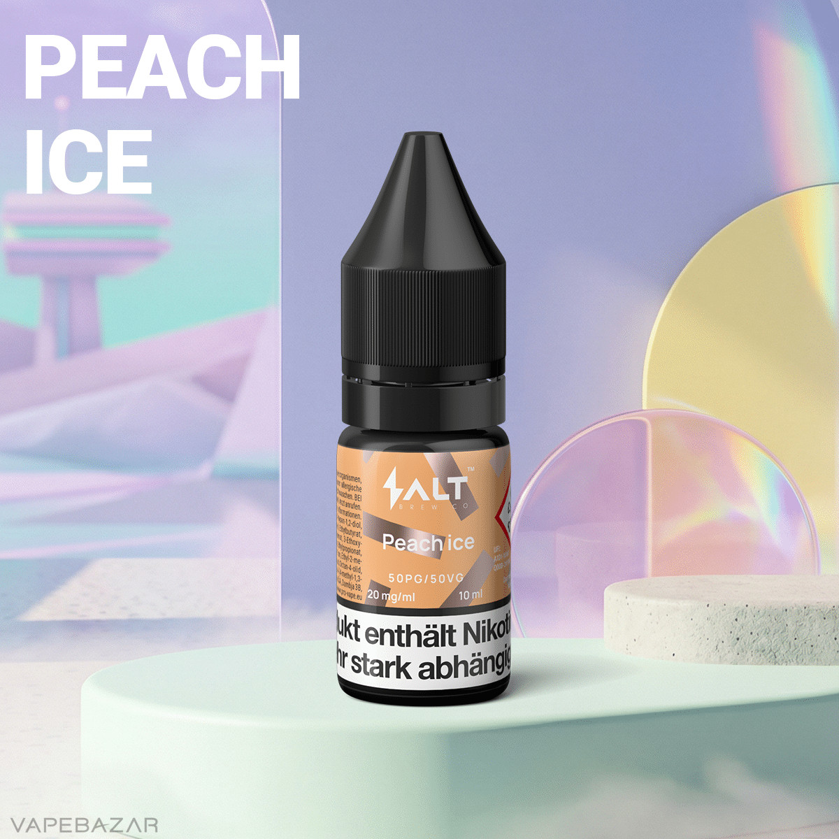 Salt Brew Co Liquid Peach Ice2 | Vapebazar Salt Brew Co Liquid - Peach Ice2