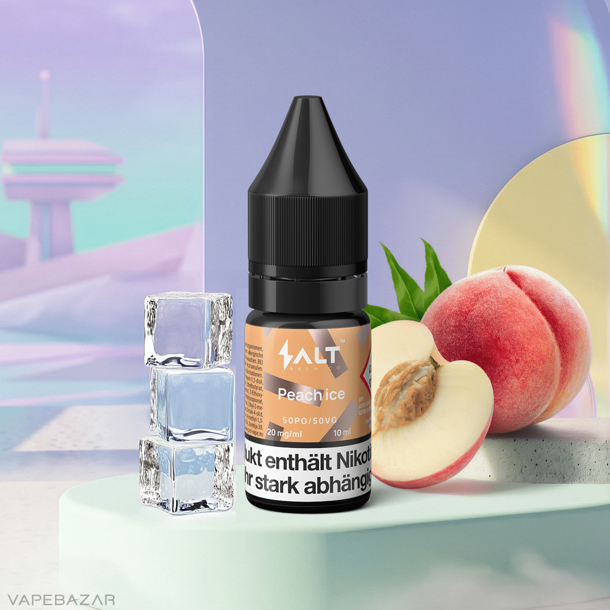 Salt Brew Co Liquid Peach Icesalt liquid | Vapebazar Salt Brew Co Liquid - Peach Icesalt Liquid_