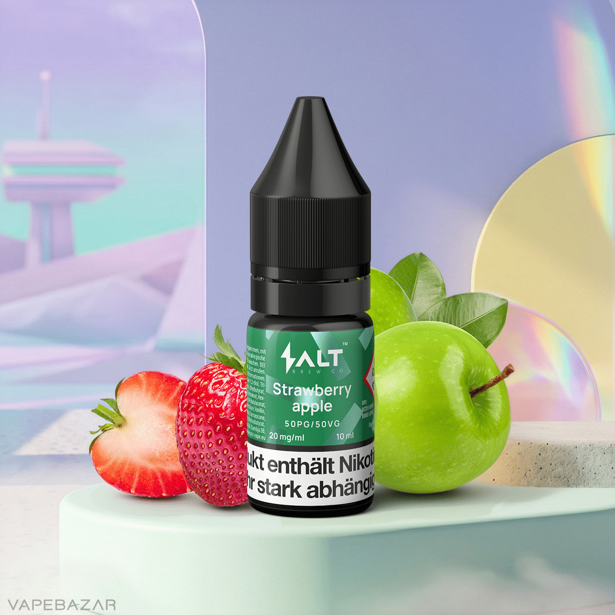 Salt Brew Co Liquid Strawberry Apple | Vapebazar Salt Brew Co Liquid - Strawberry Apple Salt Liquid