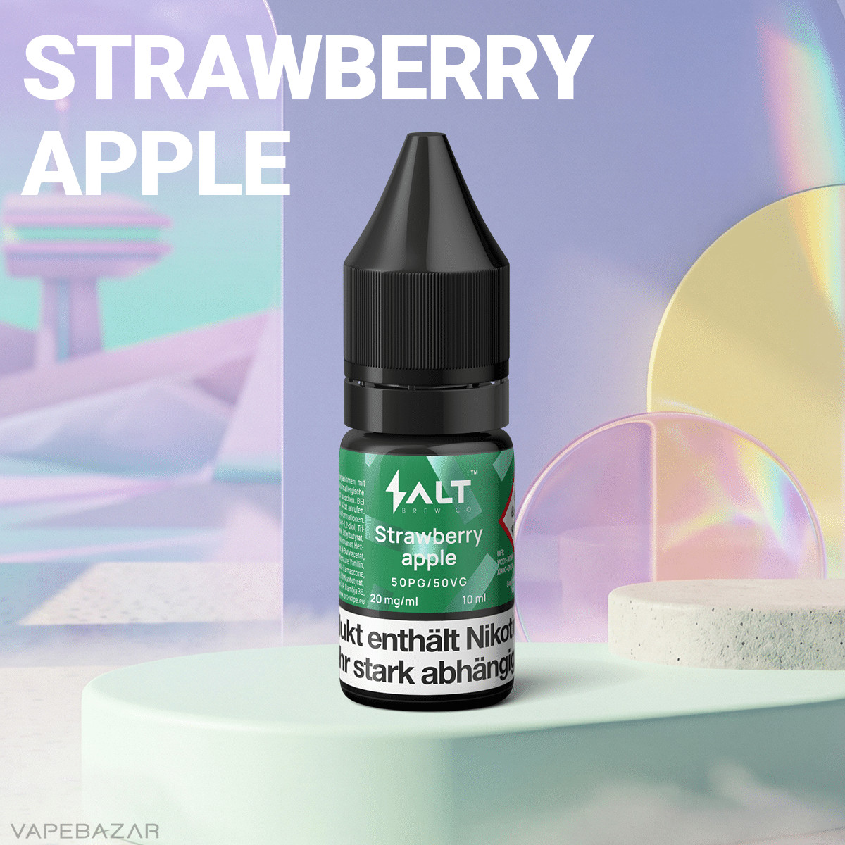 Salt Brew Co Liquid Strawberry Apple2 | Vapebazar Salt Liquid - Apple Ice