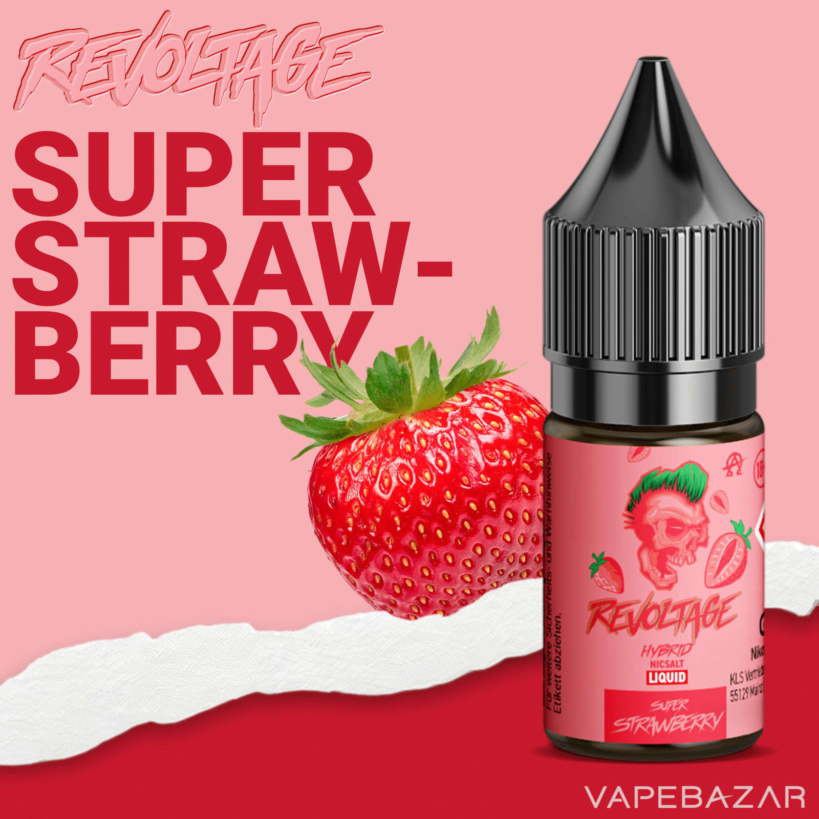 SuperStrawberry | Vapebazar Revoltage Hybrid Nicsalt