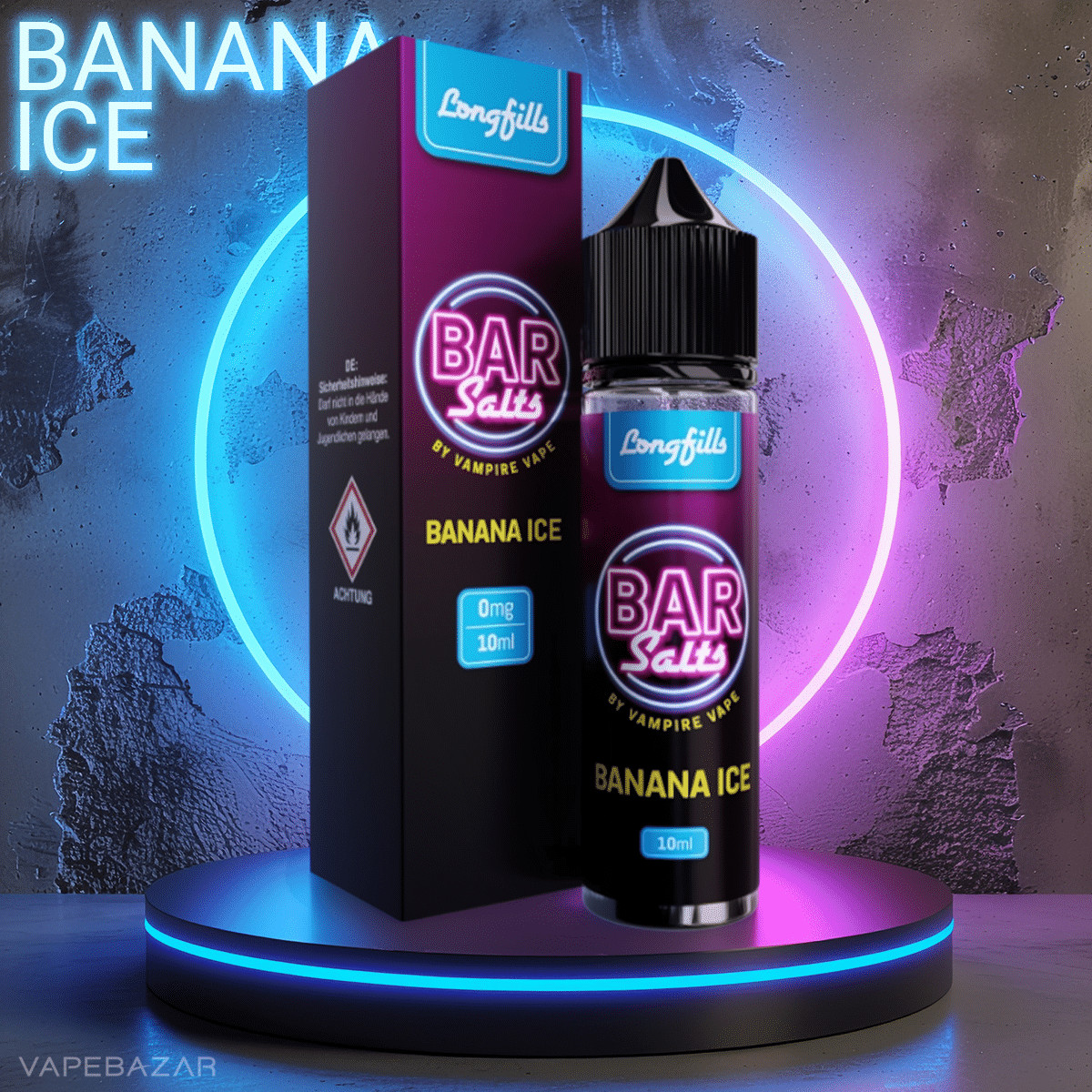 Vampire Vape Bar Salts Longfill Banana Ice | Vapebazar Vampire Vape Bar Salts Longfill - Banana Ice