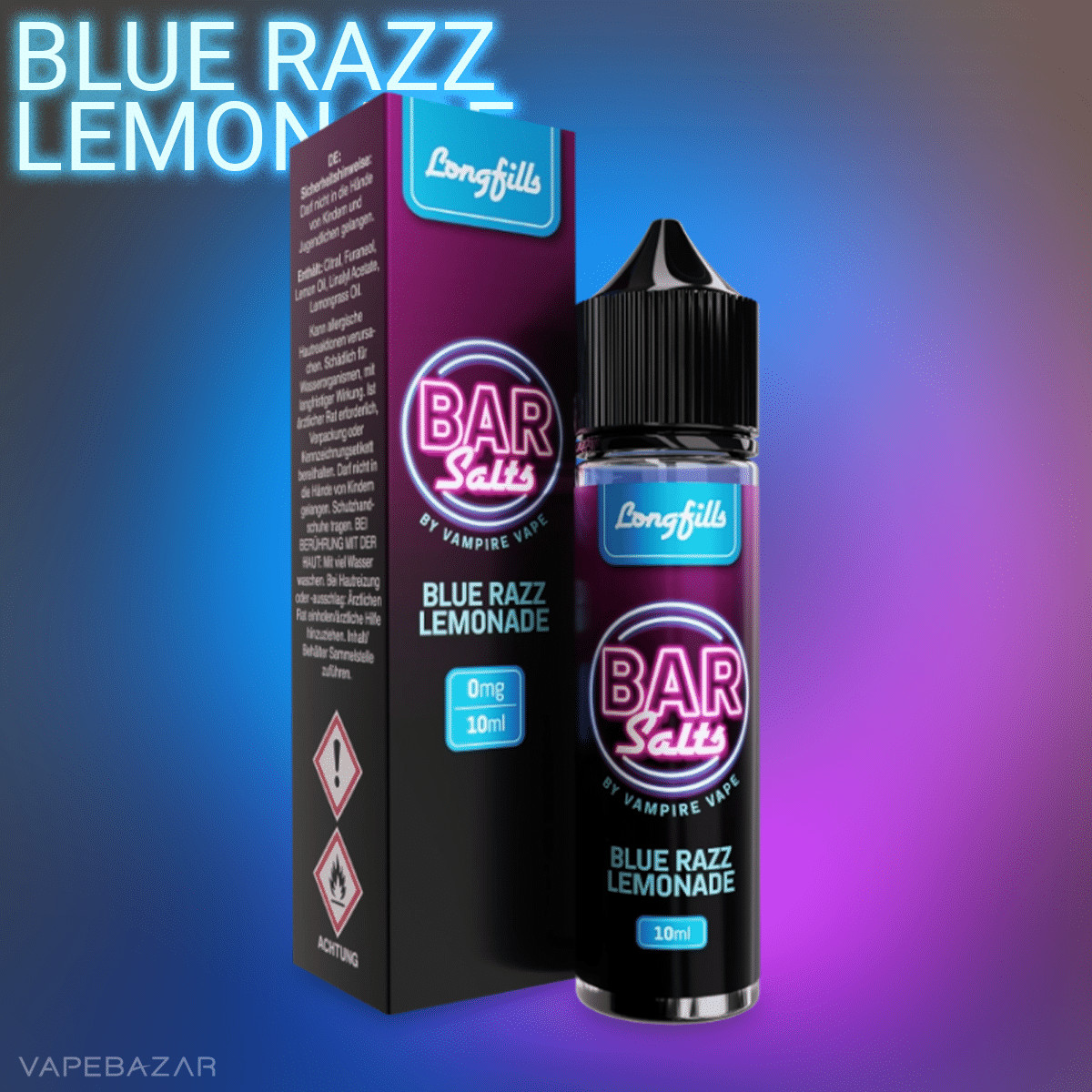 Vampire Vape Bar Salts Longfill Blue Razz Lemonade2 1 | Vapebazar Bar Salts Longfills - Blue Razz Lemonade 10Ml