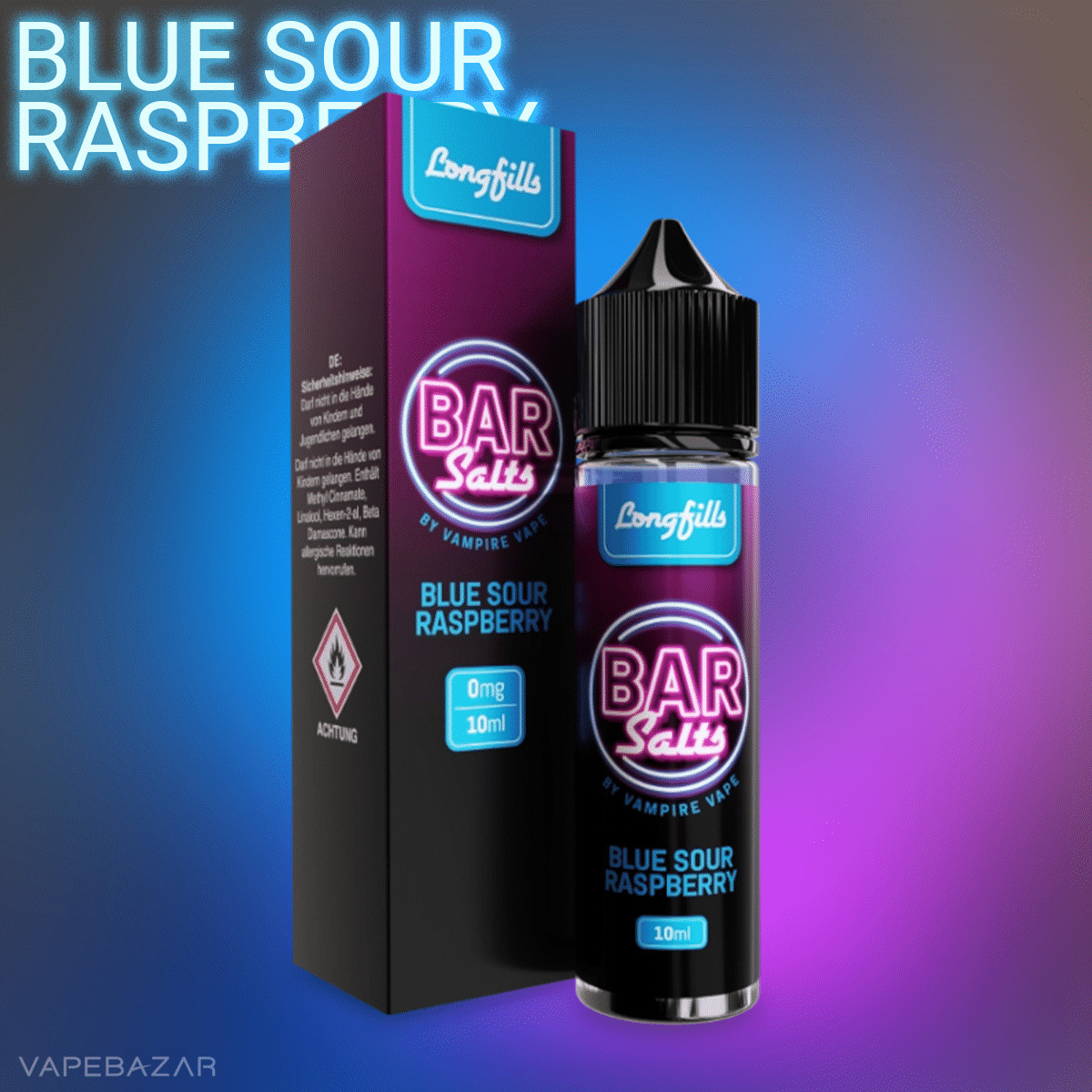 Vampire Vape Bar Salts Longfill Blue Sour Raspberry2 1 | Vapebazar Bar Salts Longfills - Blue Sour Raspberry 10Ml