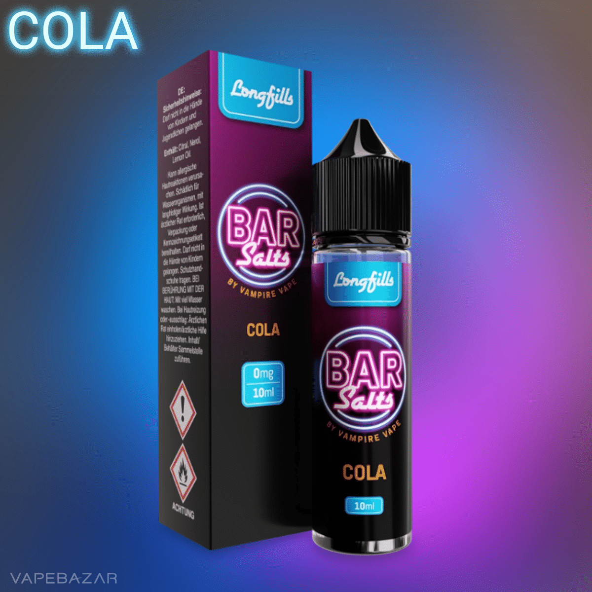 Vampire Vape Bar Salts Longfill Cola2 1 | Vapebazar Bar Salts Longfills - Cola 10Ml