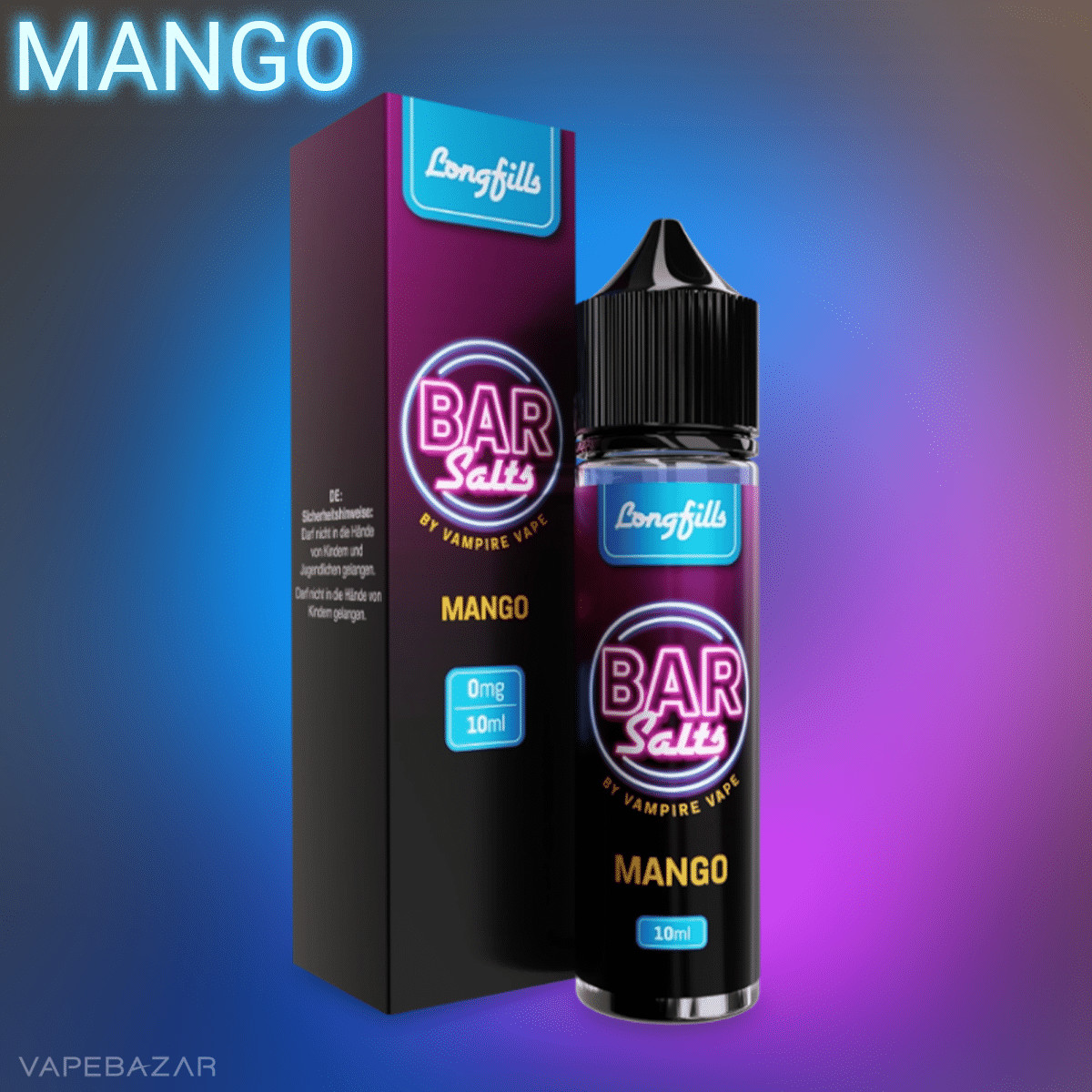 Vampire Vape Bar Salts Longfill Mango2 1 | Vapebazar Bar Salts Longfills - Mango 10Ml