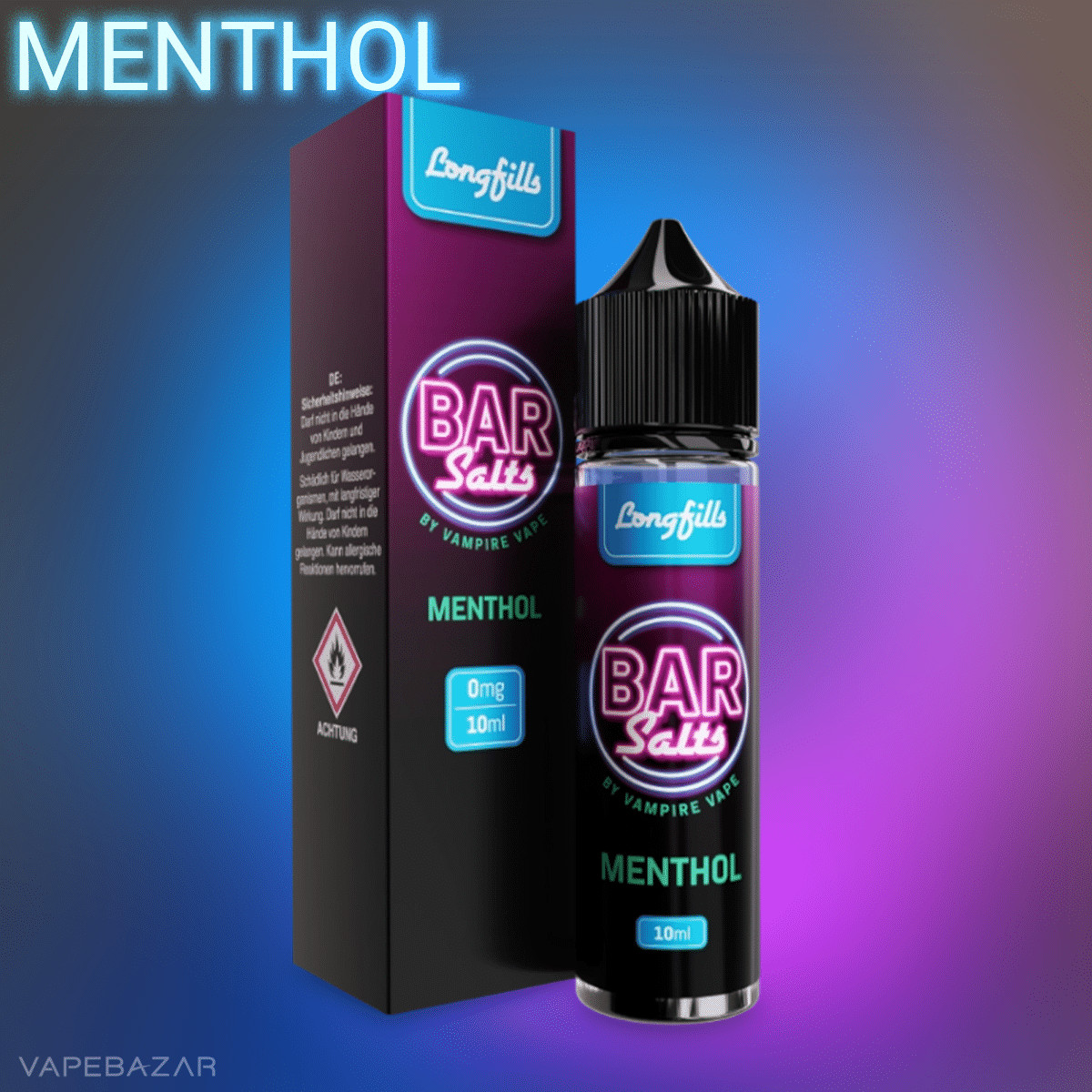 Vampire Vape Bar Salts Longfill Menthol2 1 | Vapebazar Bar Salts Longfills - Menthol 10Ml