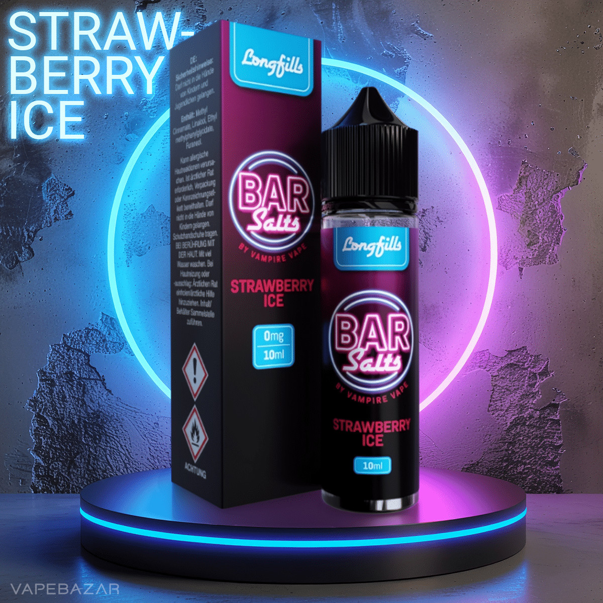 Vampire Vape Bar Salts Longfill Strawberry Ice | Vapebazar Vampire Vape Bar Salts Longfill - Strawberry Ice