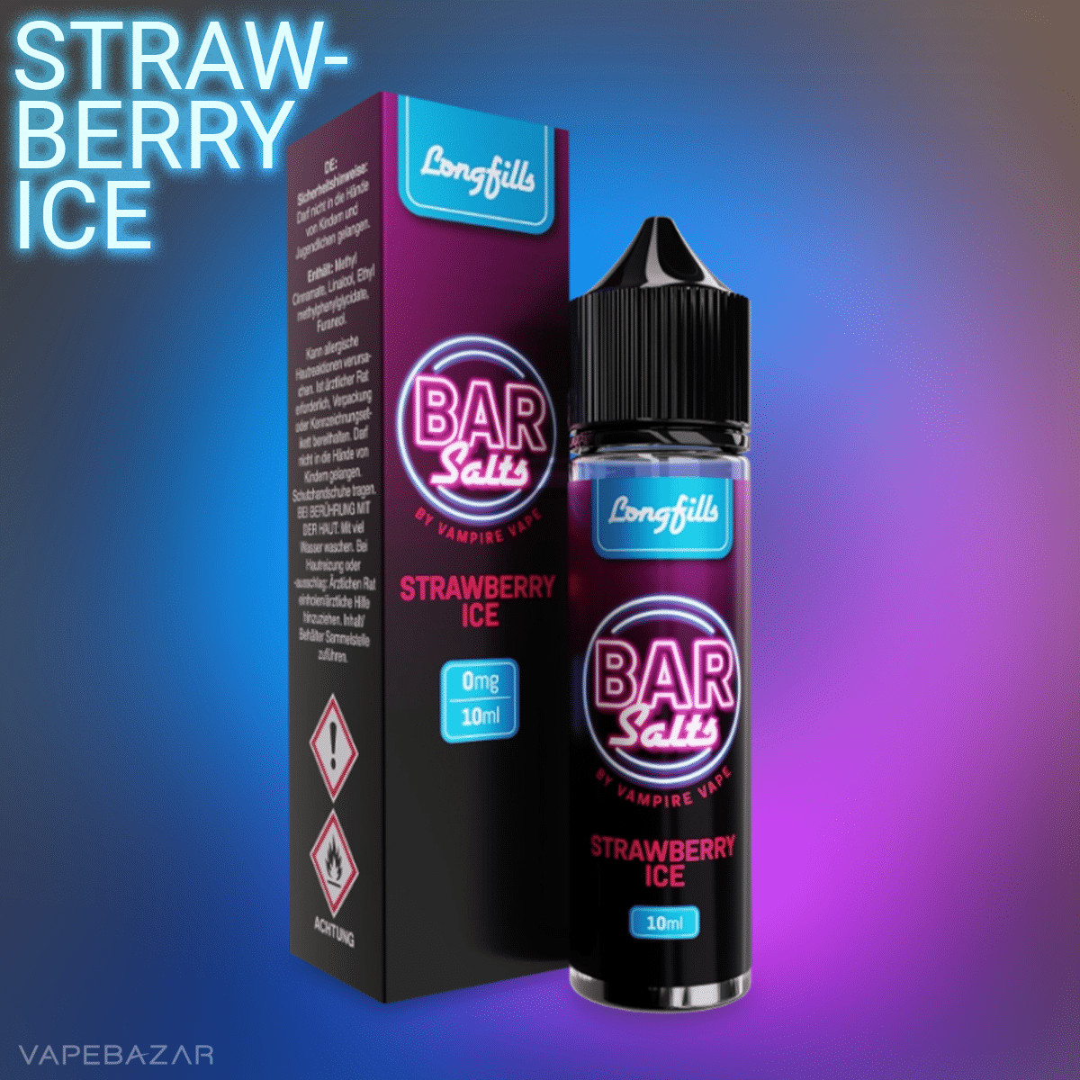 Vampire Vape Bar Salts Longfill Strawberry Ice2 1 | Vapebazar Bar Salts Longfills - Strawberry Ice 10Ml