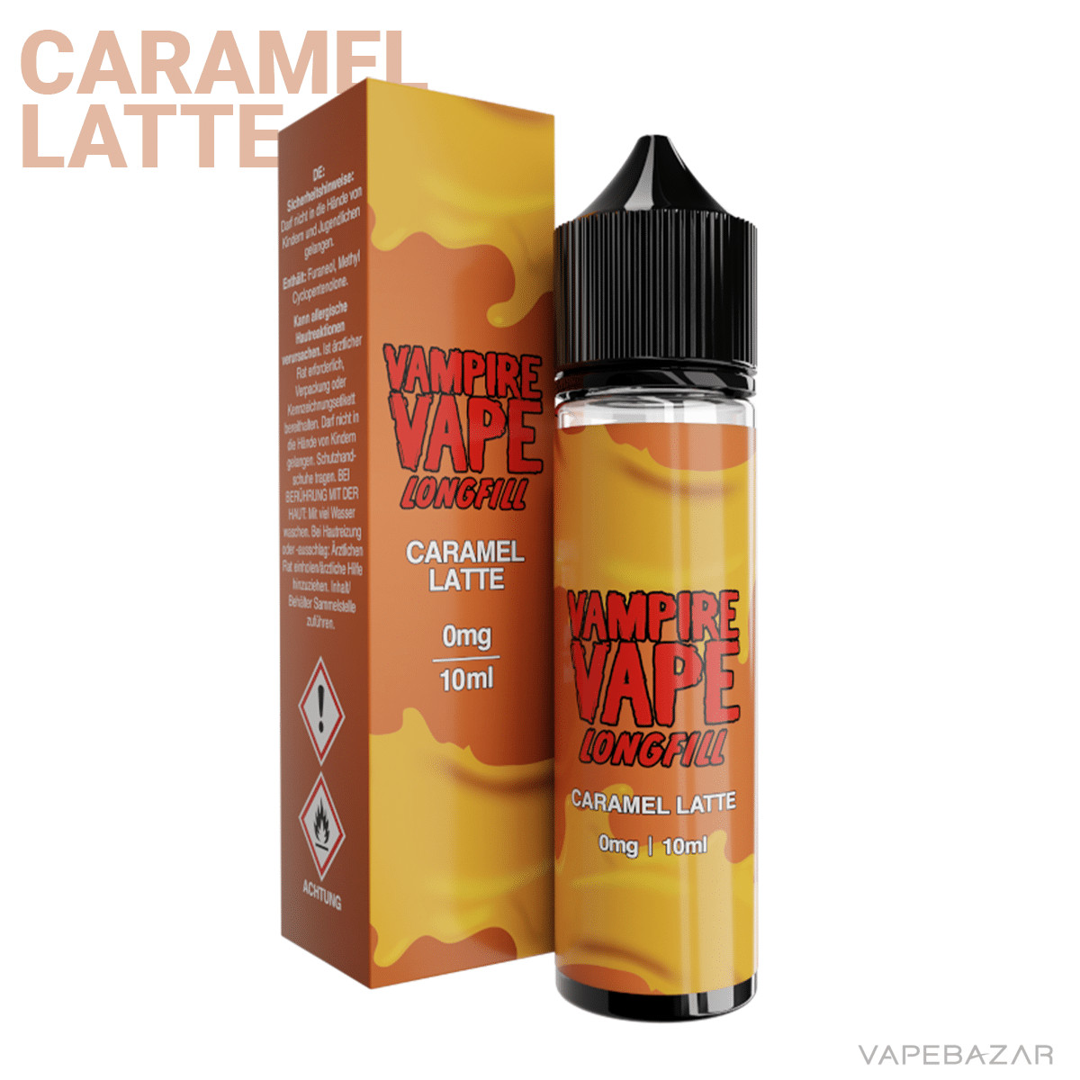 Vampire Vape Longfil Dessert Caramel Latte 1 | Vapebazar Vampire Vape Longfill Dessert - Caramel Latte 10Ml