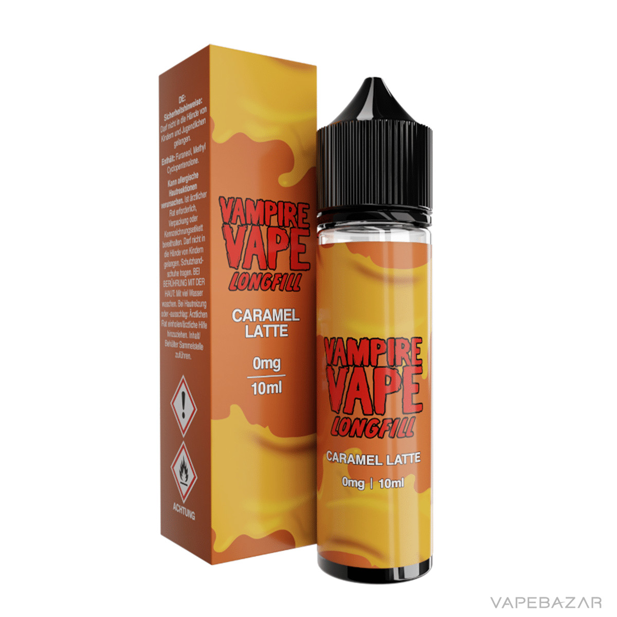 Vampire Vape Longfil Dessert Caramel Latte | Vapebazar Vampire Vape Longfill Dessert - Caramel Latte 10Ml