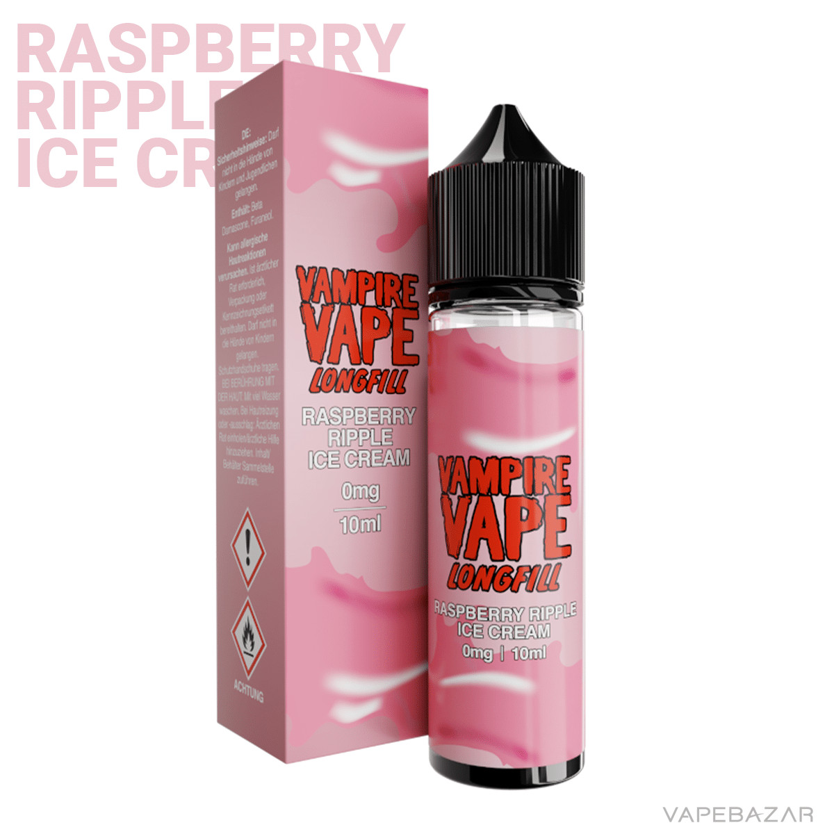 Vampire Vape Longfil Dessert Raspberry Ripple Ice Cream 1 | Vapebazar Vampire Vape Longfill Dessert - Caramel Latte 10Ml