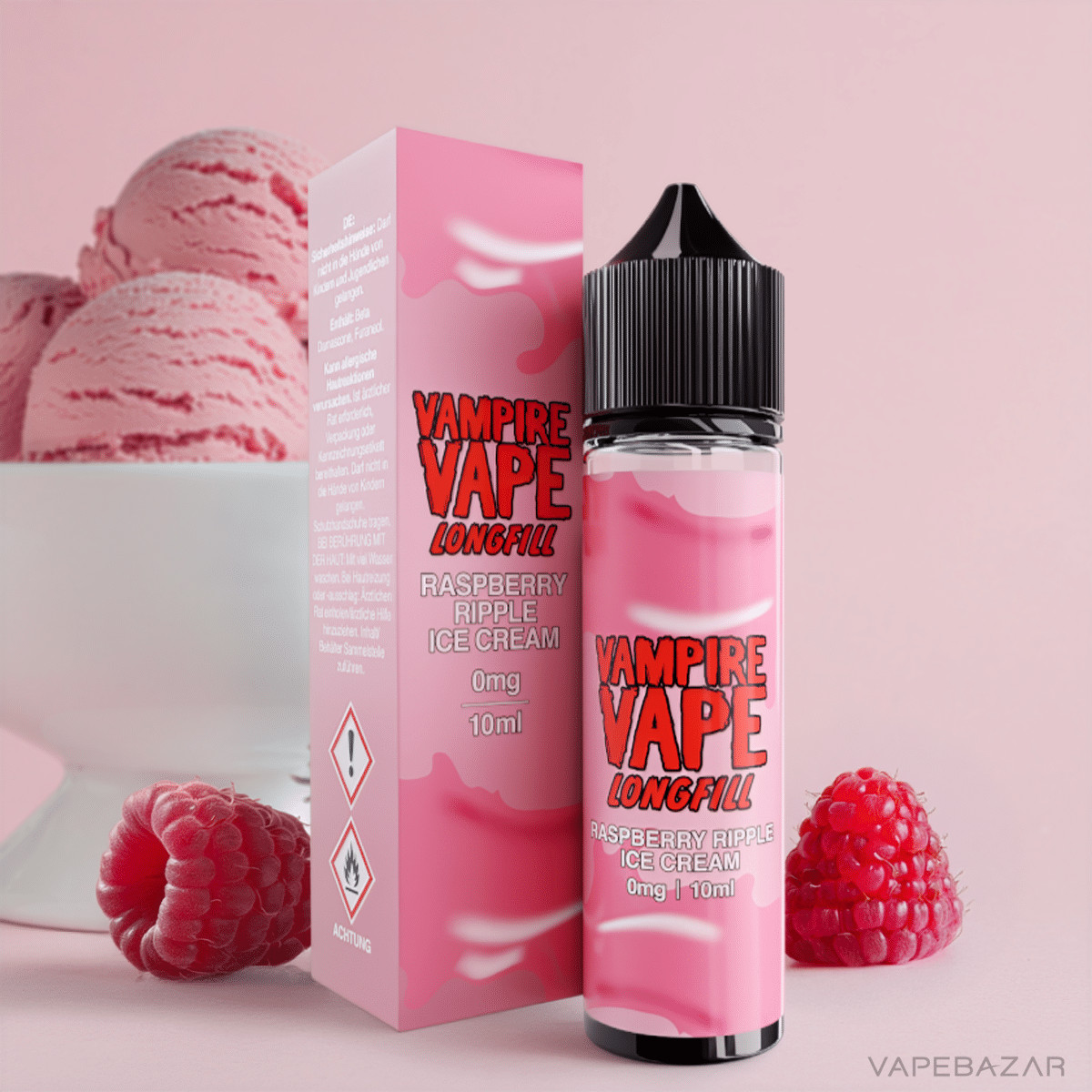 Vampire Vape Longfil Dessert Raspberry Ripple Ice Cream 2 | Vapebazar Vampire Vape Longfill Dessert - Raspberry Ripple Ice Cream-2