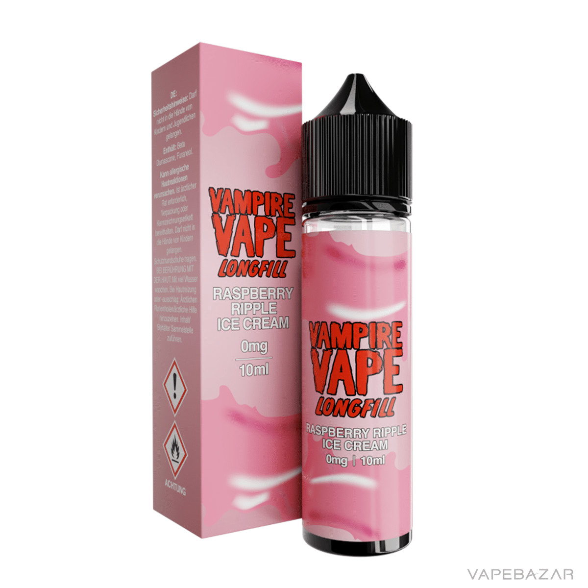 Vampire Vape Longfil Dessert Raspberry Ripple Ice Cream | Vapebazar Vampire Vape Longfill Dessert - Caramel Latte 10Ml